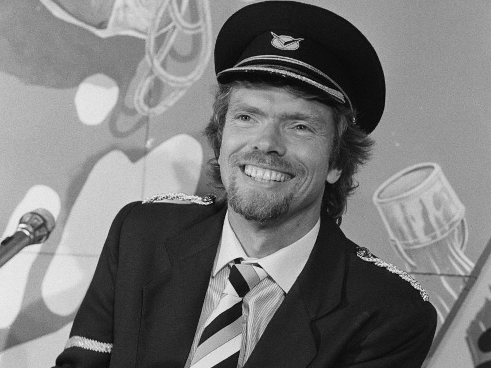 Virgin flier: Richard Branson in 1984