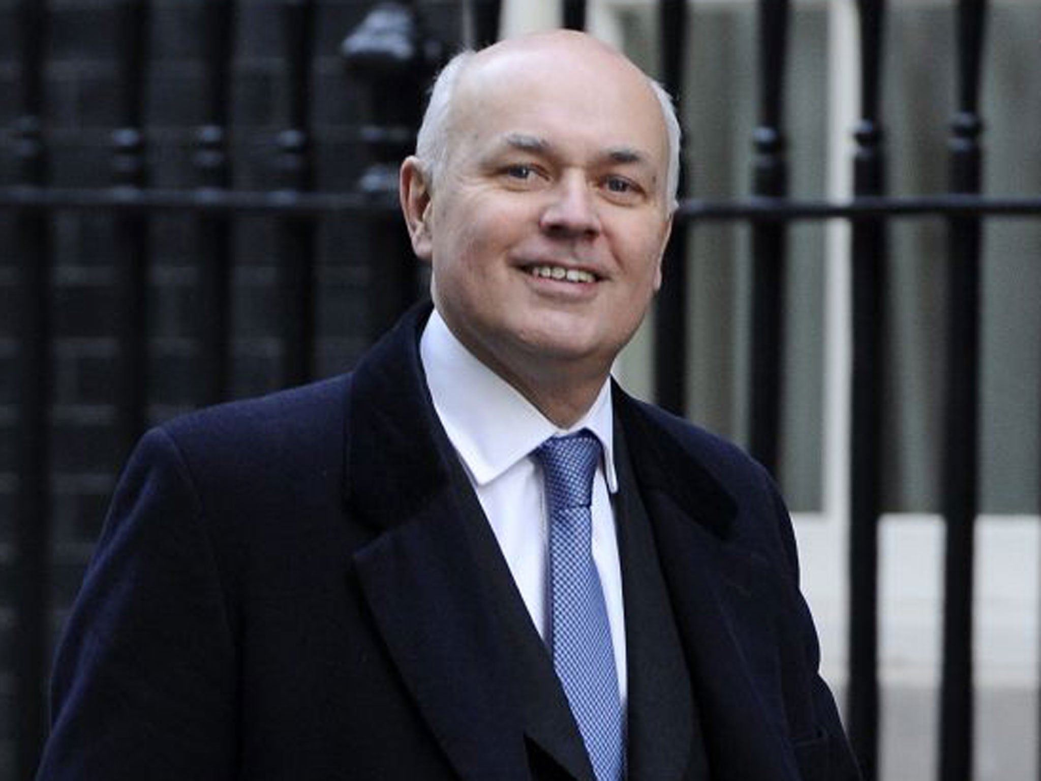 Cleaners desperate for a pay rise left a note making their case on the Whitehall desk occupied during the day by Iain Duncan Smith, the Work and Pensions Secretary