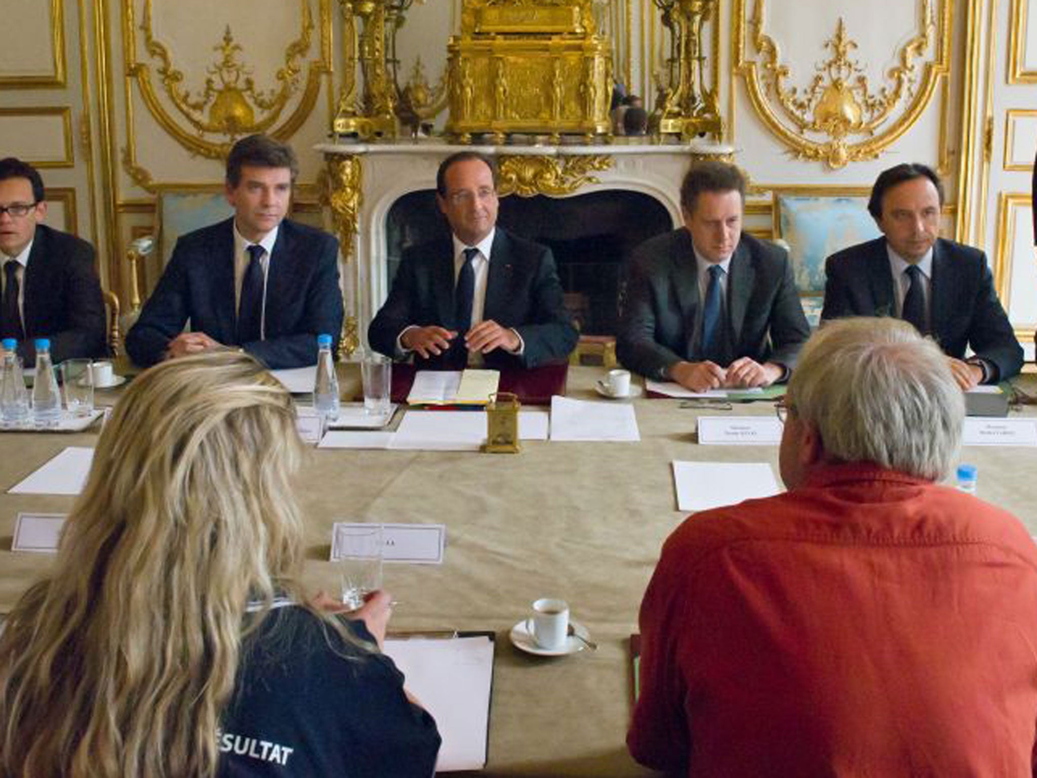 President Hollande has insisted on one particular brand to be used at all Cabinet meetings