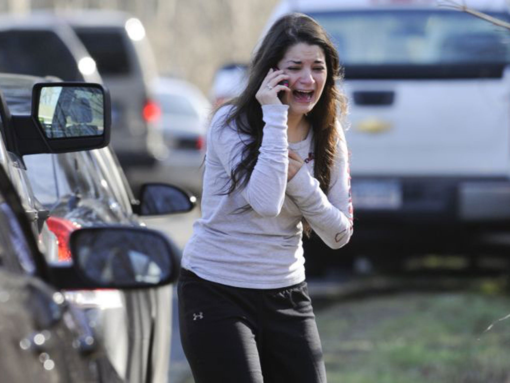 Scenes of shock and devastation at the Sandy Hook Elementary School in Newtown, Connecticut