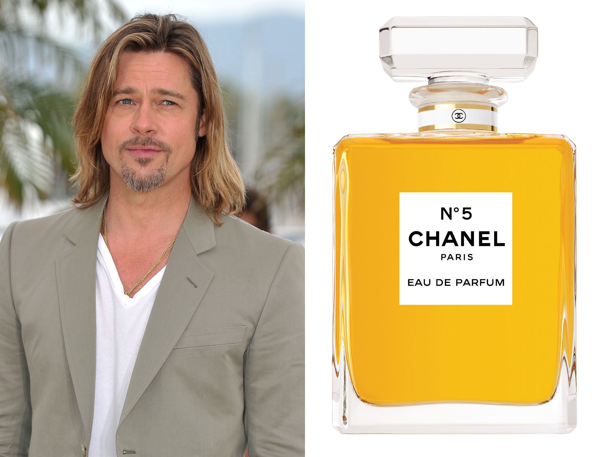 Brad Pitt is the face of Chanel No 5