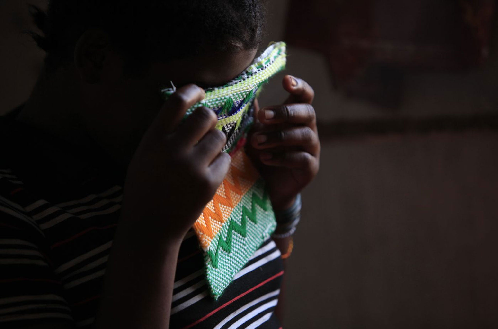 Girl, age 16, a former child soldier at Cajed transit center for children, Goma, North Kivu, DRC, June 8, 2010.