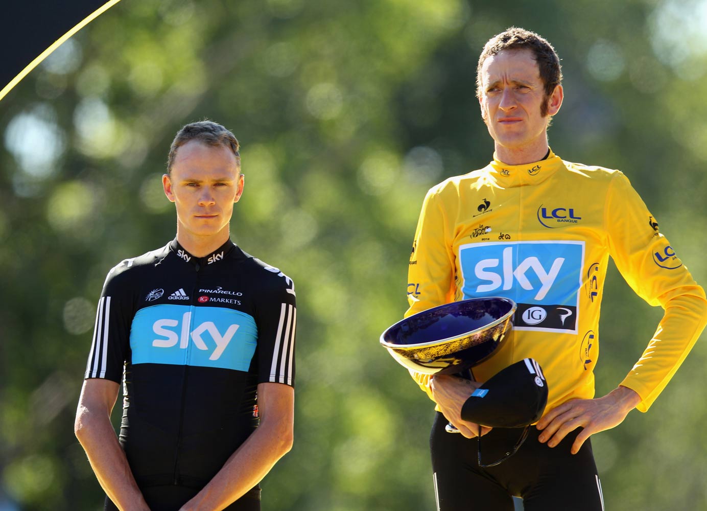 Bradley Wiggins and Chris Froome