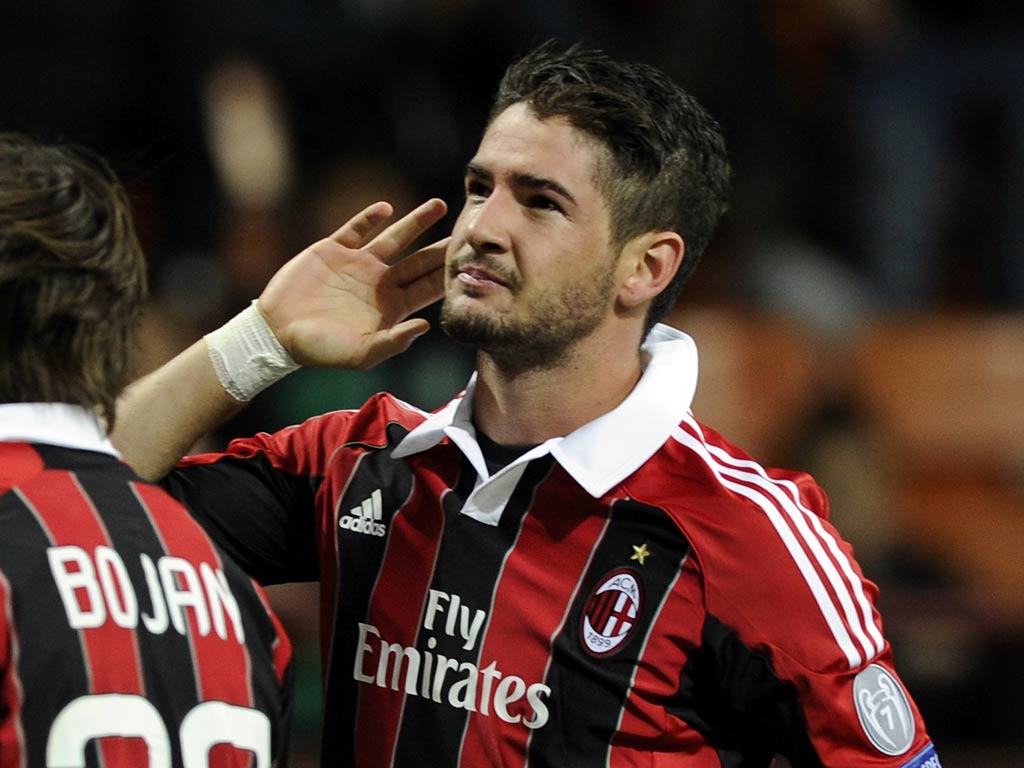 Alexandre Pato during his time with AC Milan