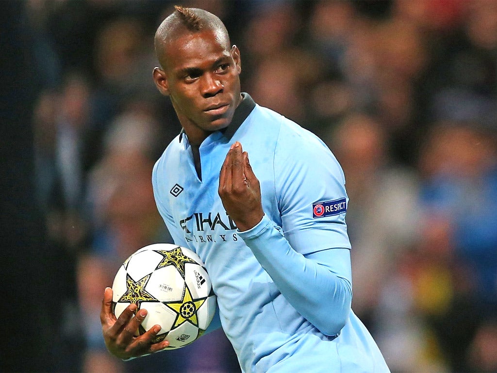 Balotelli missed 21.7 per cent of last season's games through suspension