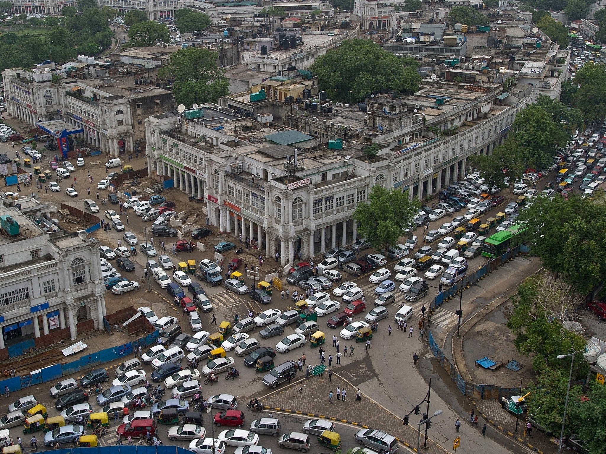 Traffic in Delhi