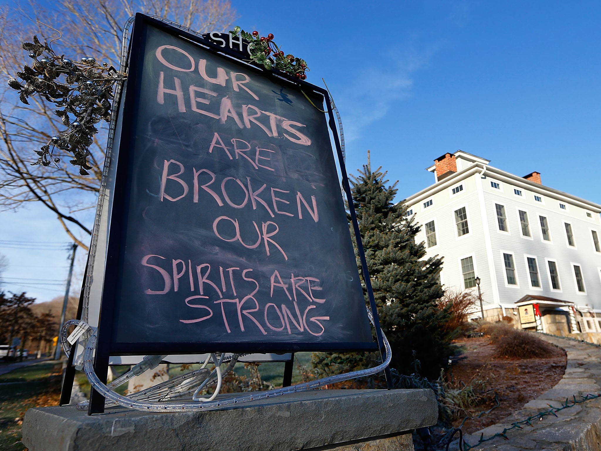 A sign outside a hotel at Newtown