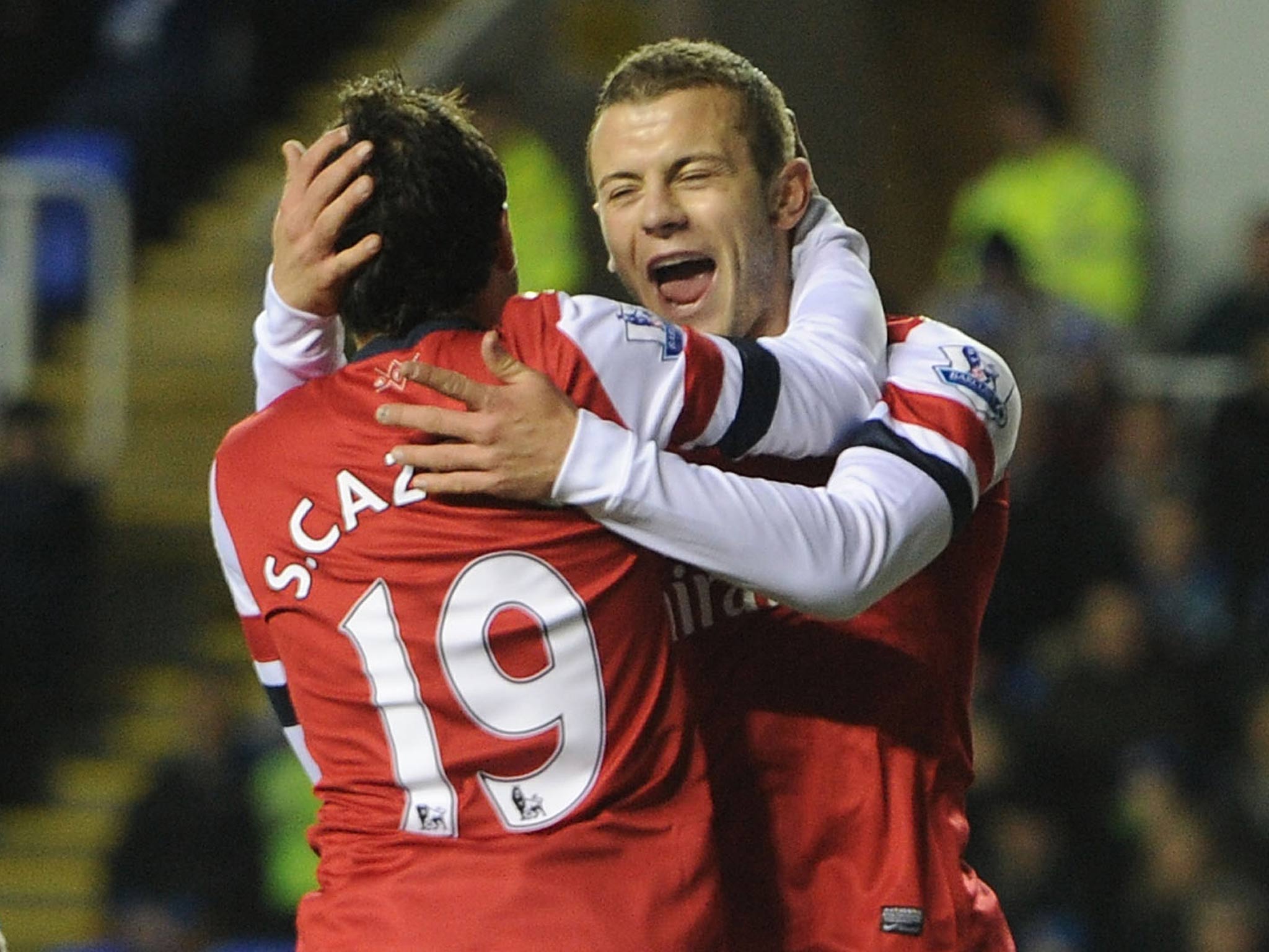 Jack Wilshere and Santi Cazorla