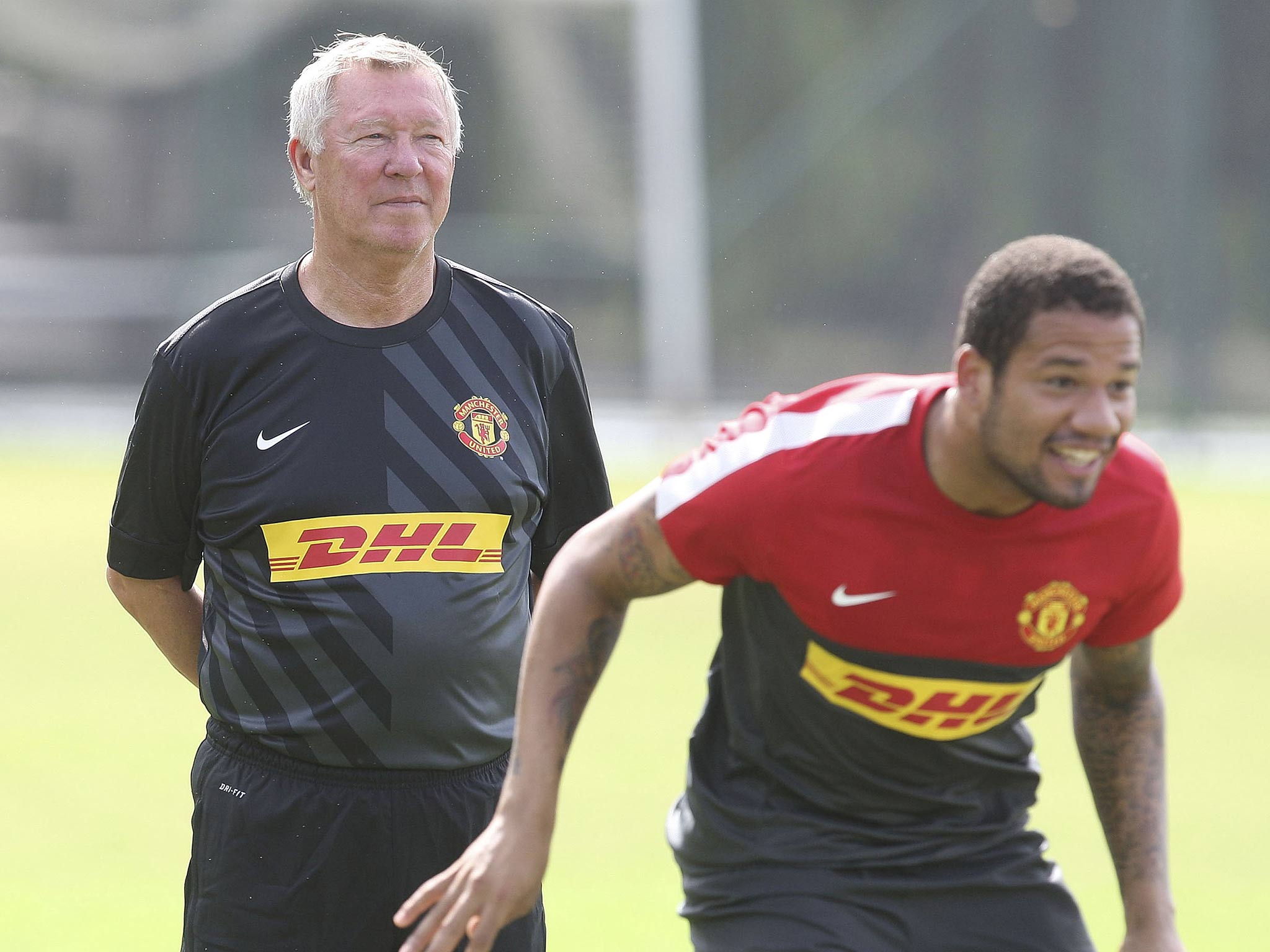 Alex Ferguson watches over Bebe