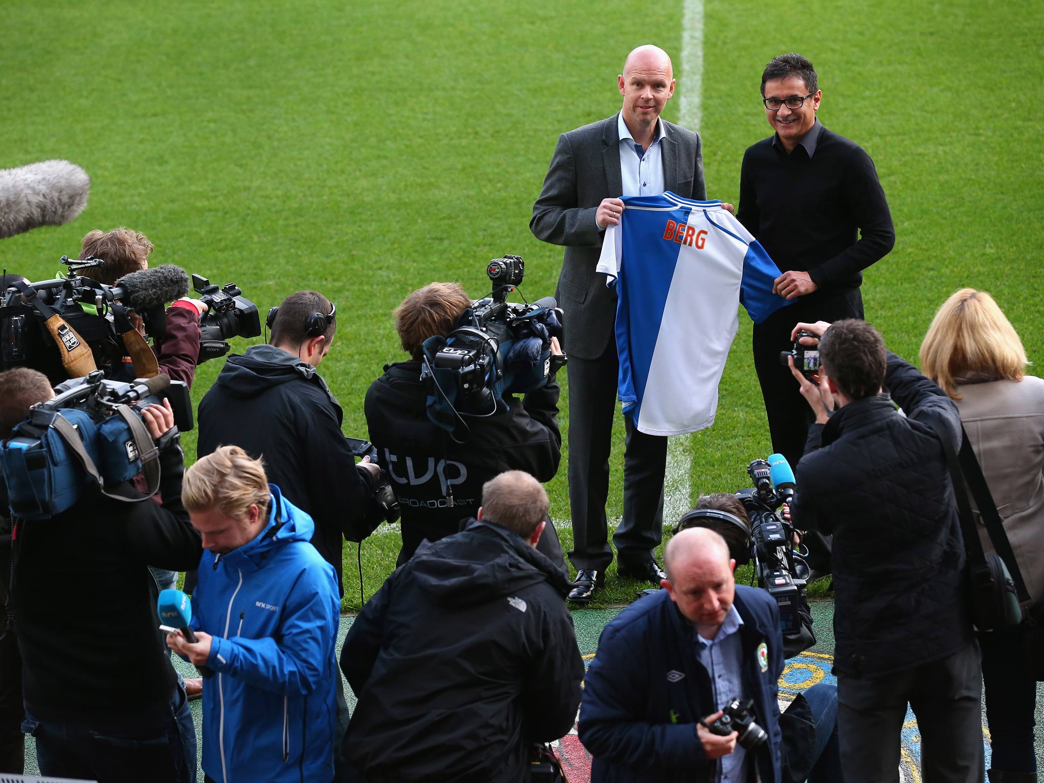 Blackburn's global advisor Shebby Singh, pictured with Henning Berg