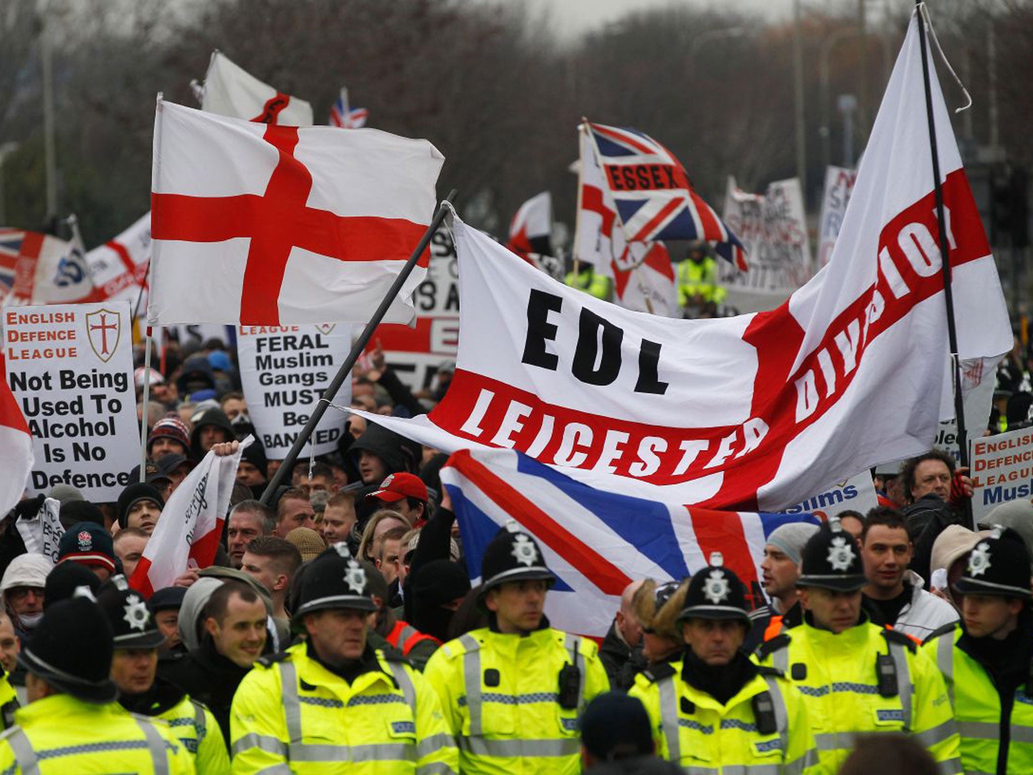 FILE: A previous English Defence League march