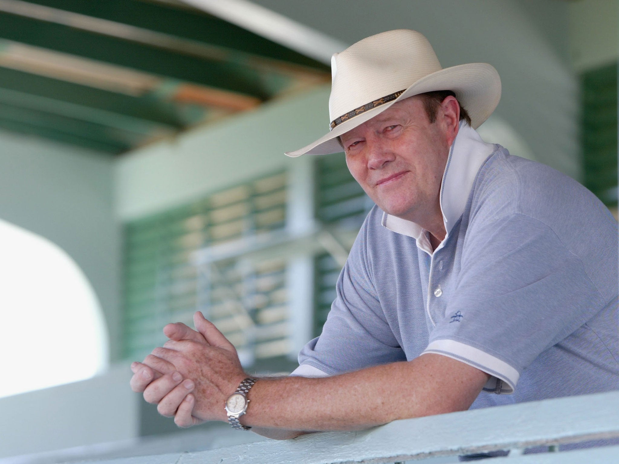 Tony Greig in 2004