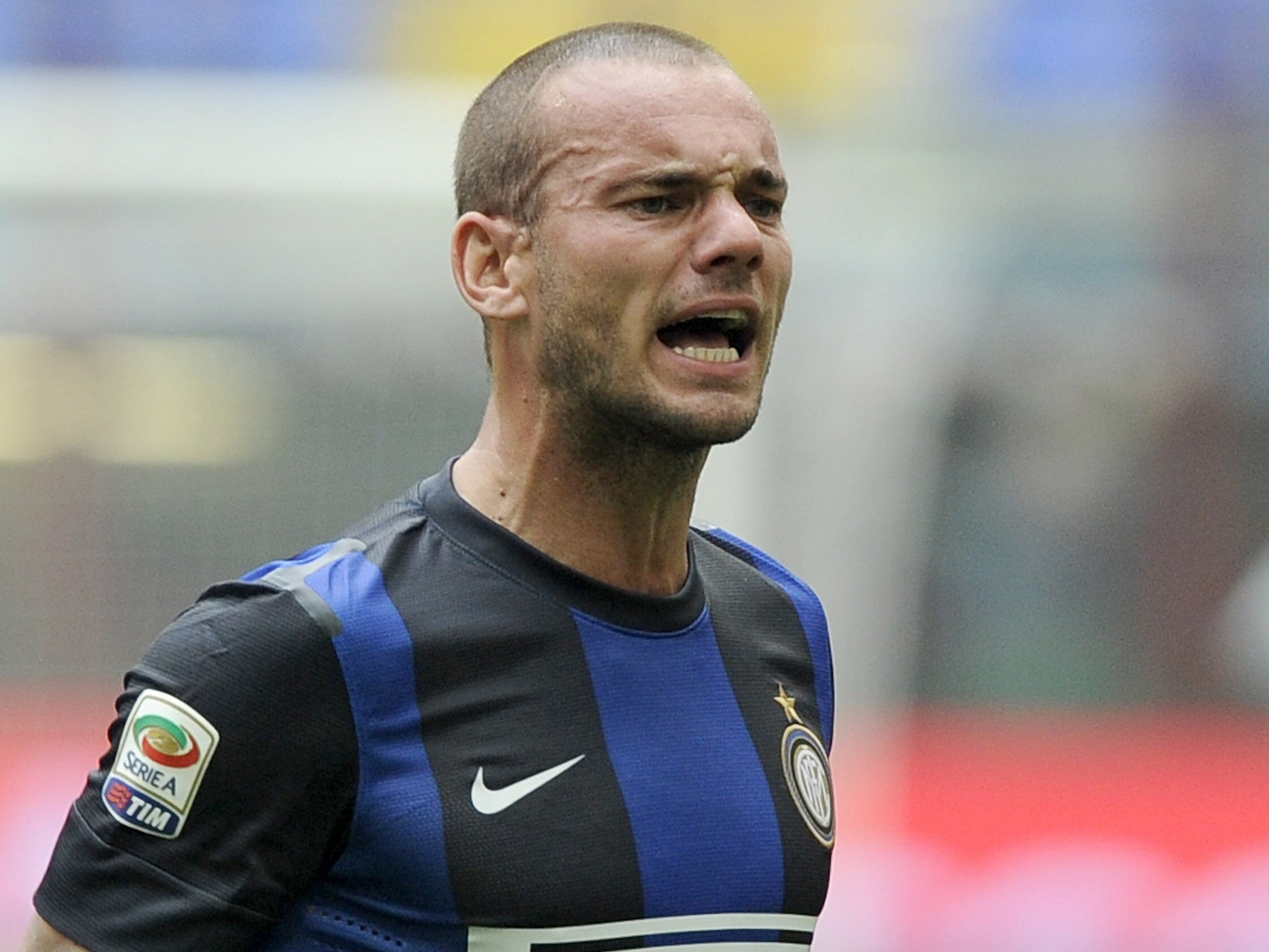 Wesley Sneijder, of Inter Milan, has admitted he wantes to leave the club