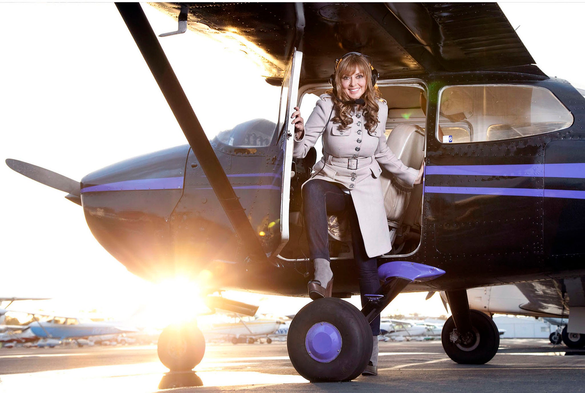 Carol Vorderman has been clocking up the air miles to fulfil a lifelong dream of obtaining a pilot's licence.