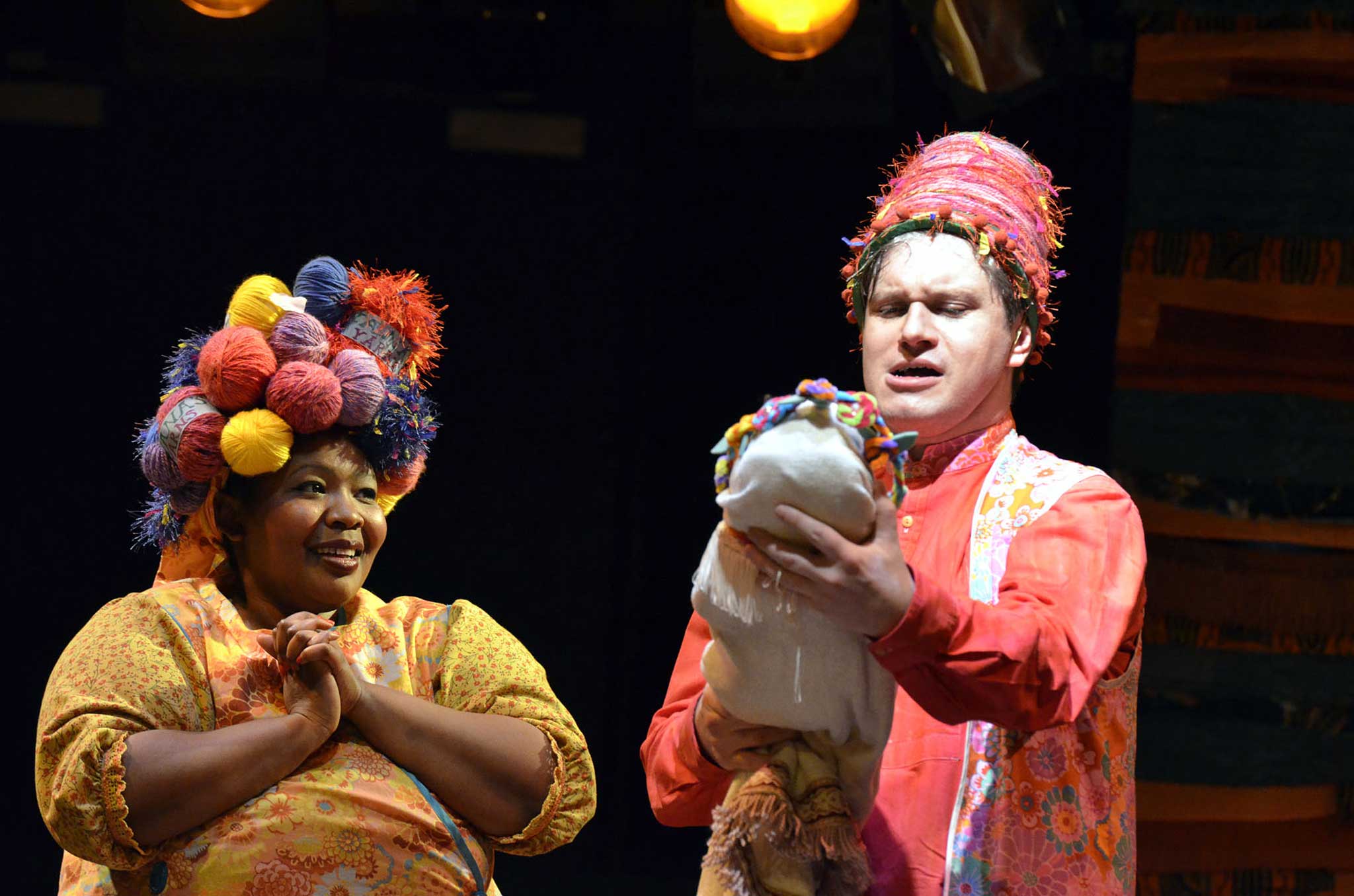 Multi-coloured glory: Natasha Magigi joyously defies the picture-book stereotype of the slumbering princess