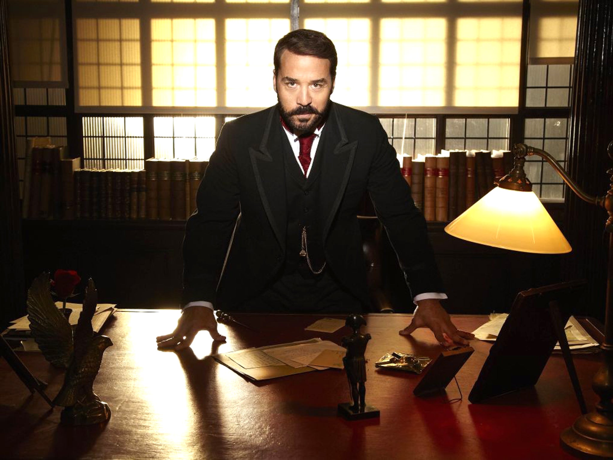 In-store entertainment: Jeremy Piven plays Harry Selfridge in ITV1's new
drama Mr Selfridge