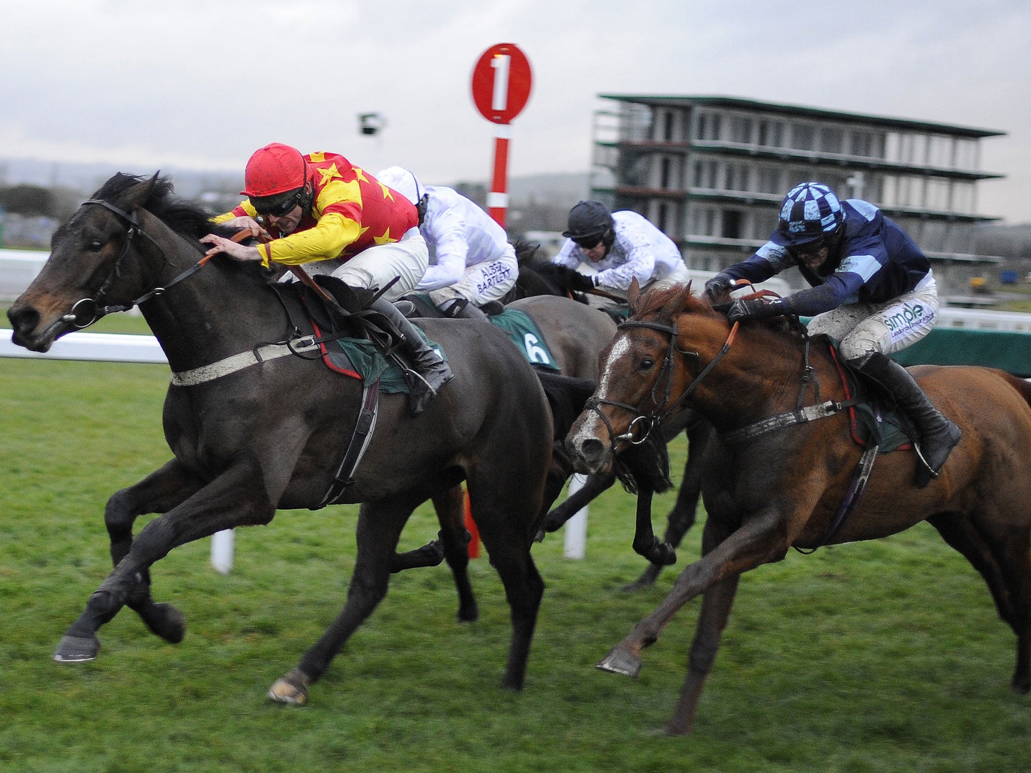 Melodic Rendezvous winning at Cheltenham last month