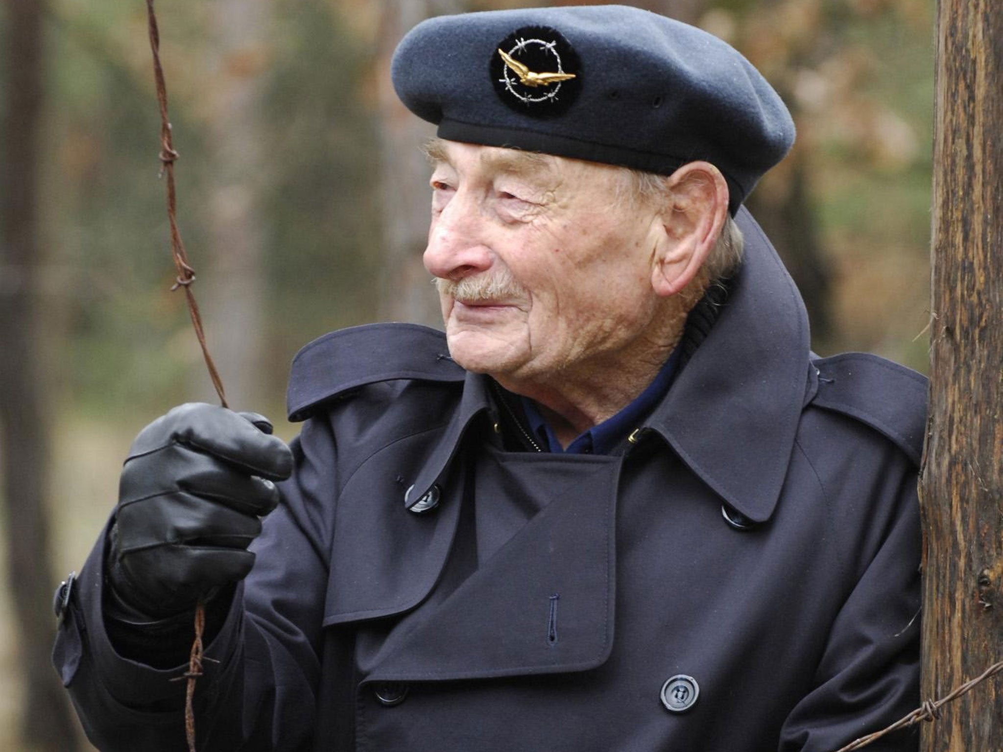 Mr Fripp at Stalag Luft III on the 65th anniversary of the Great Escape