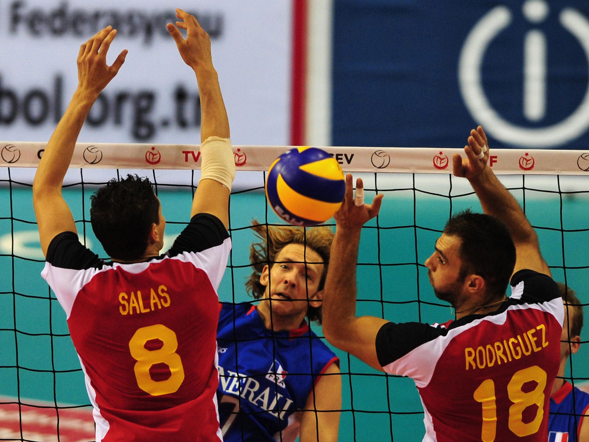 Net loss: Alberto Salas has to help out on the family farm before he fulfils his international volleyball commitments