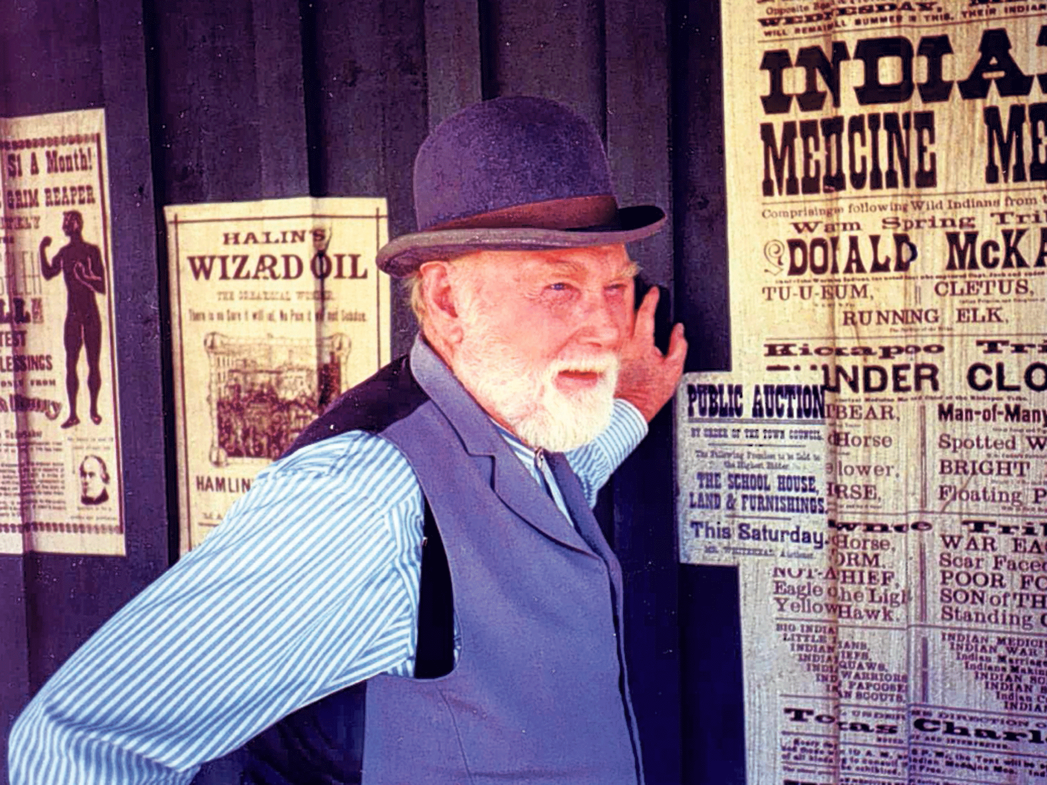 Carey Jr in one of his final roles, in George P Cosmatos's 2003 western, 'Tombstone'