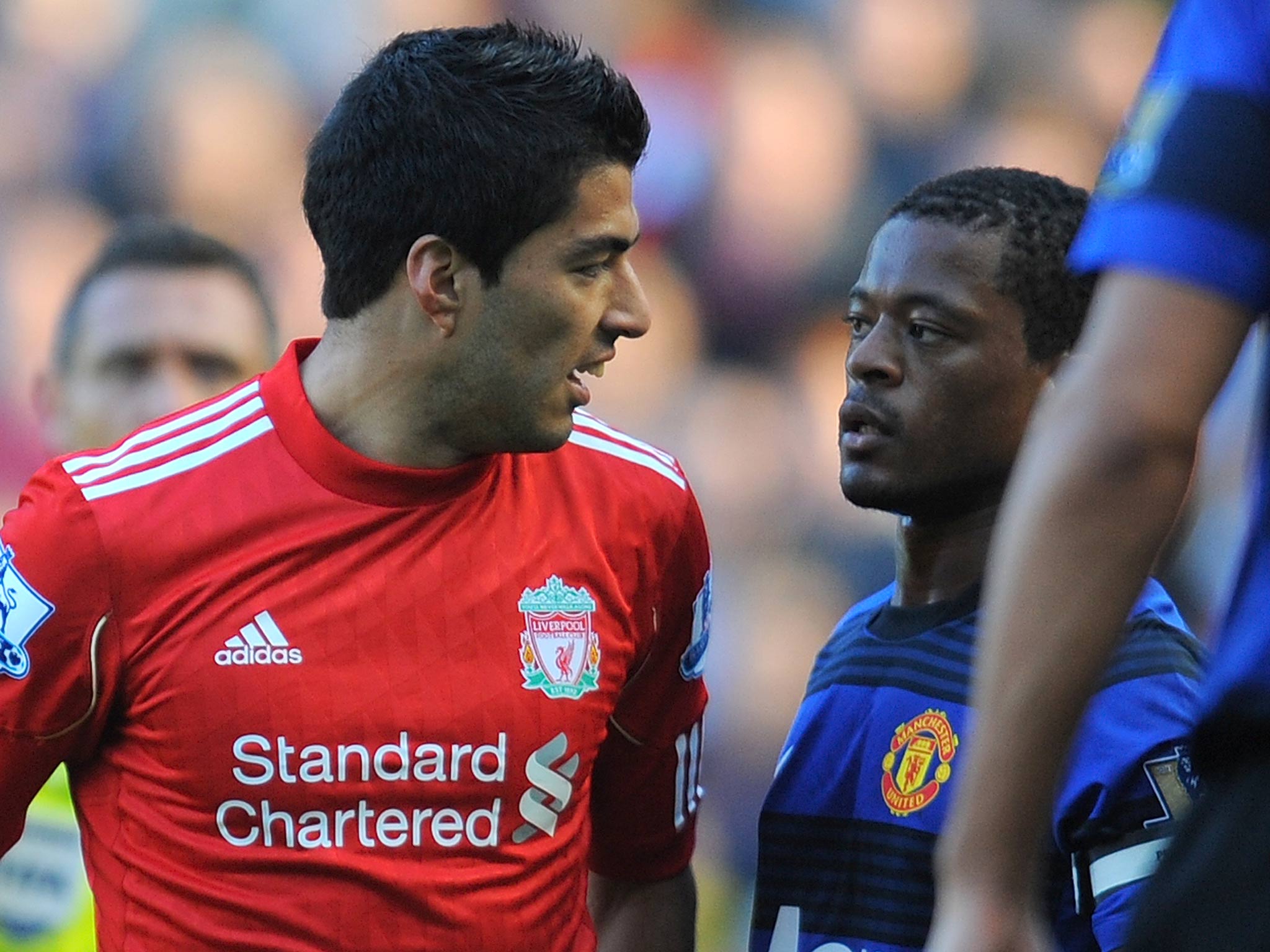 Suarez racially abusing Evra