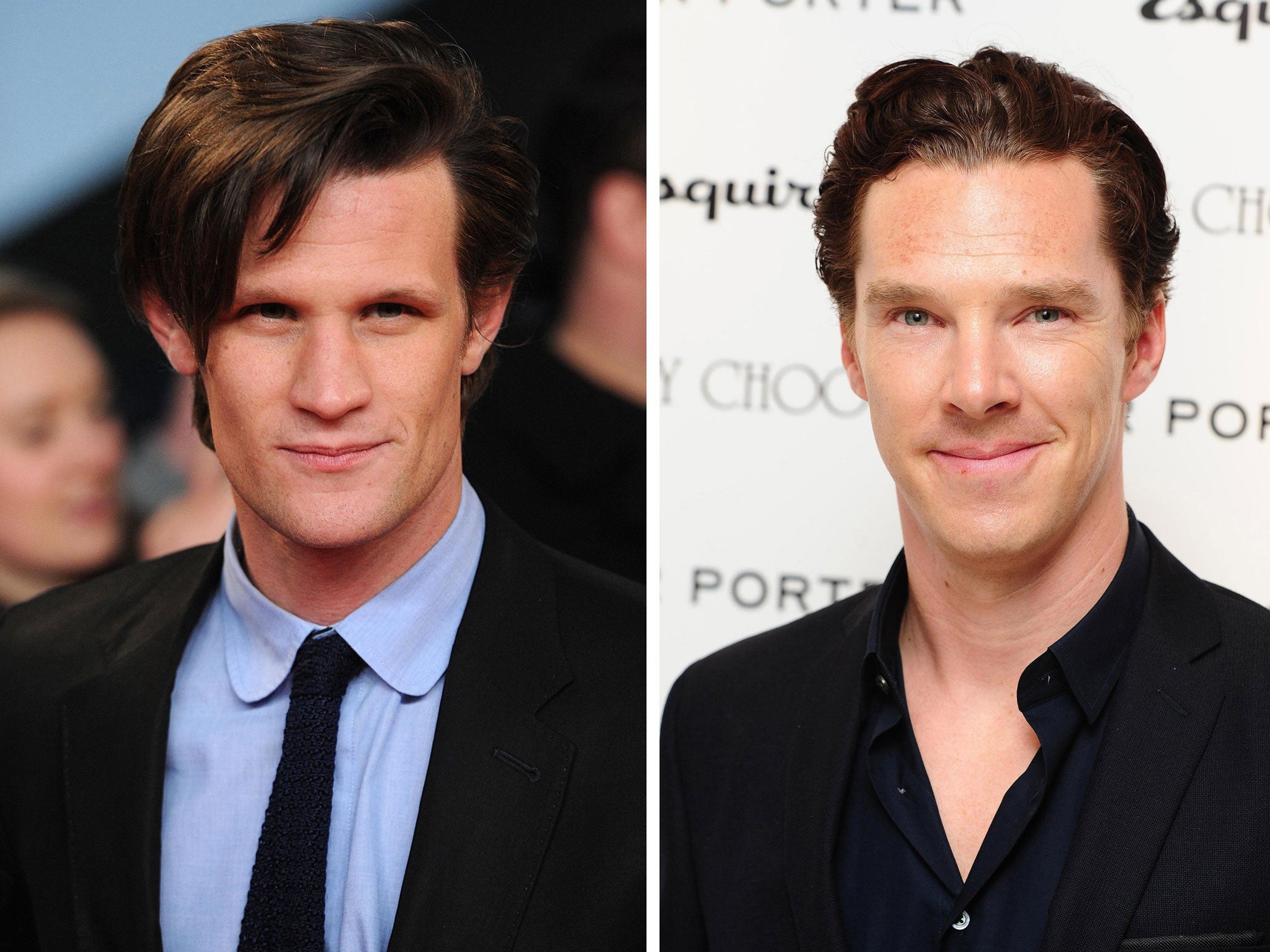 Matt Smith (left) and Benedict Cumberbatch