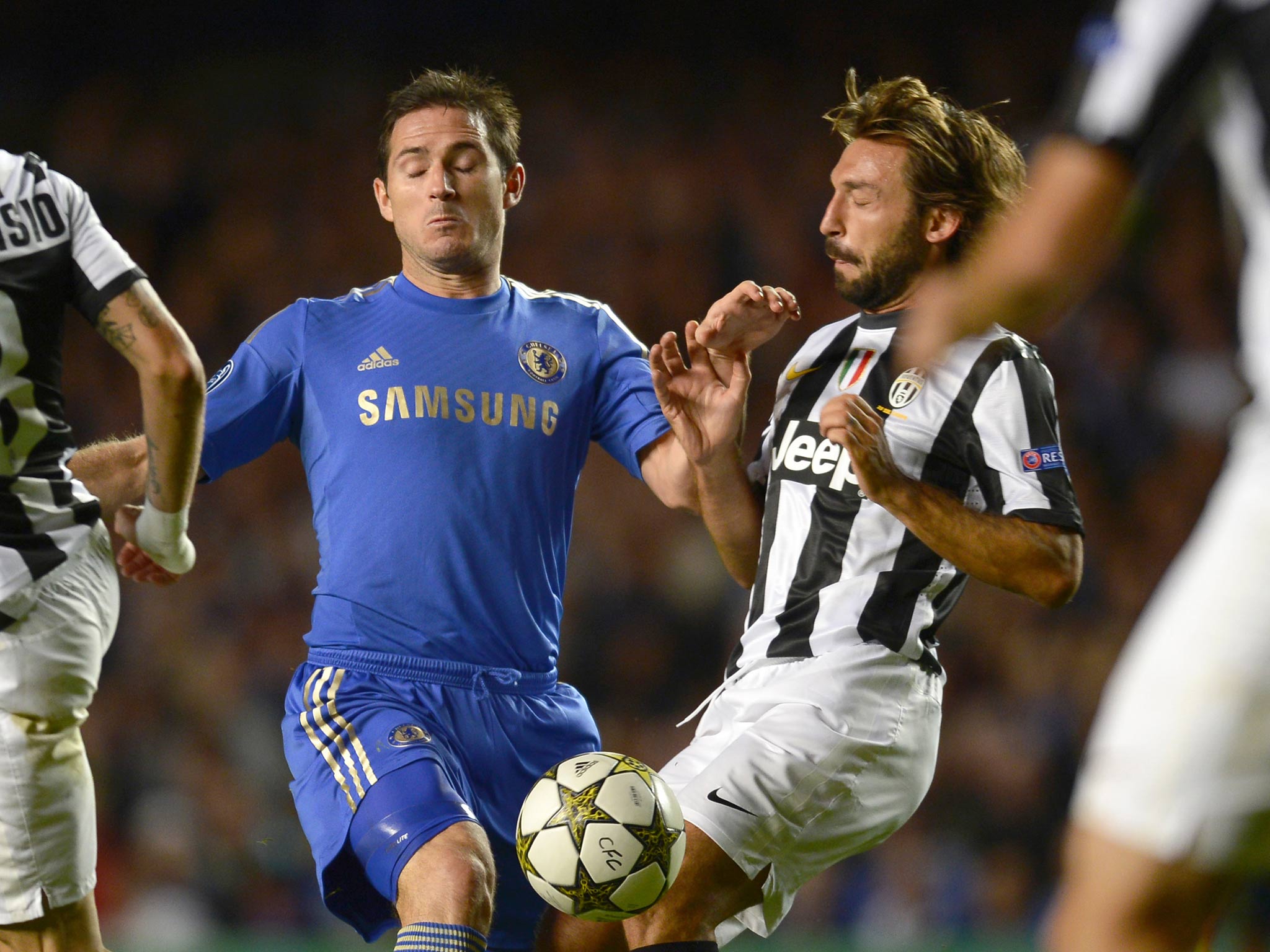 Andrea Pirlo and Frank Lampard