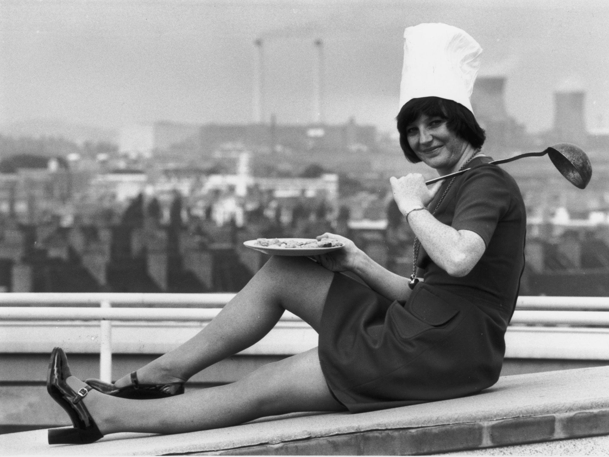 3rd September 1973: 32 year old Delia Smith from Woking in Surrey in a publicity shot for her British Broadcasting Corporation television series 'Family Fare'.