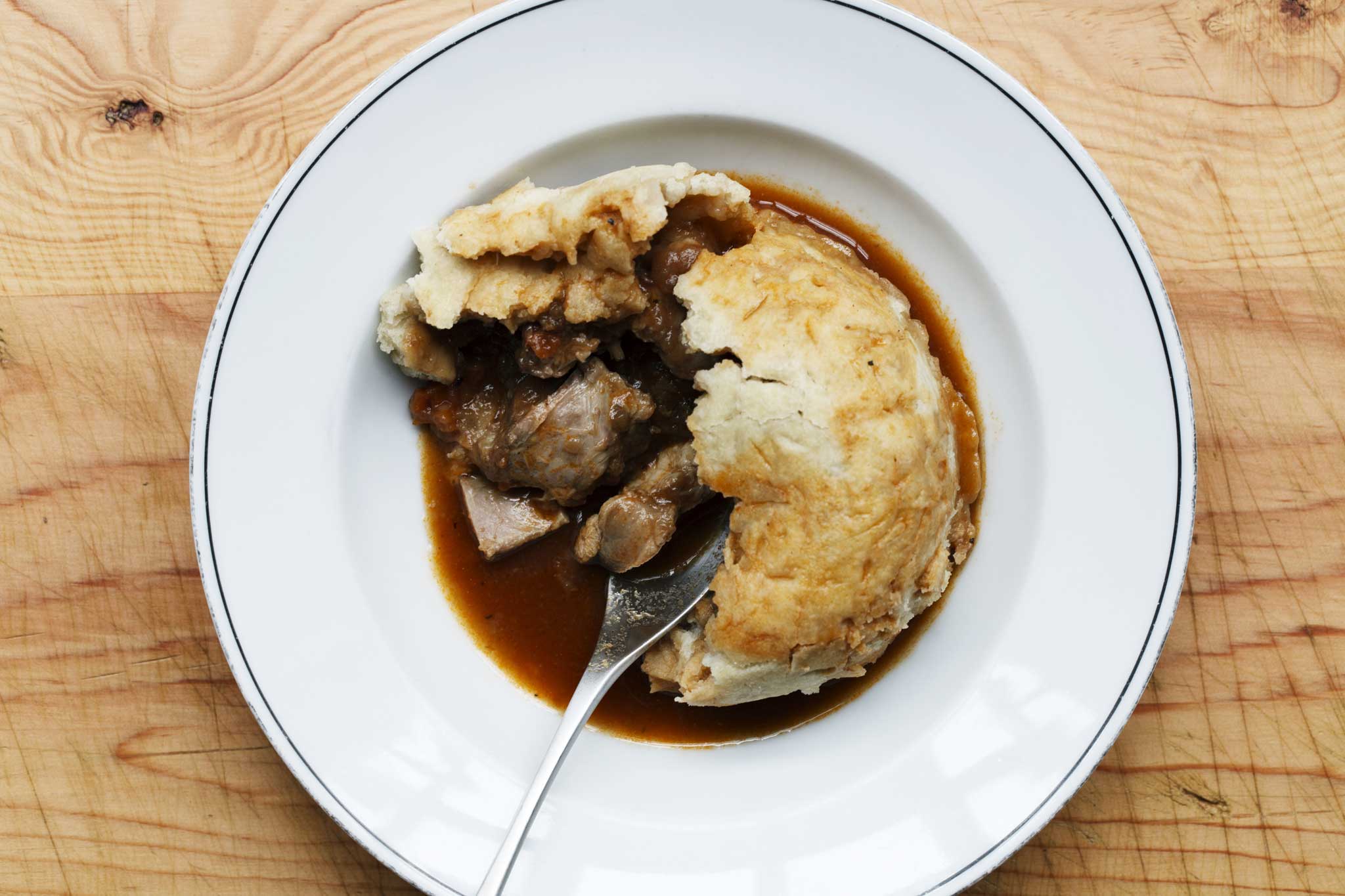 Hearty dish: Mark's lamb pudding