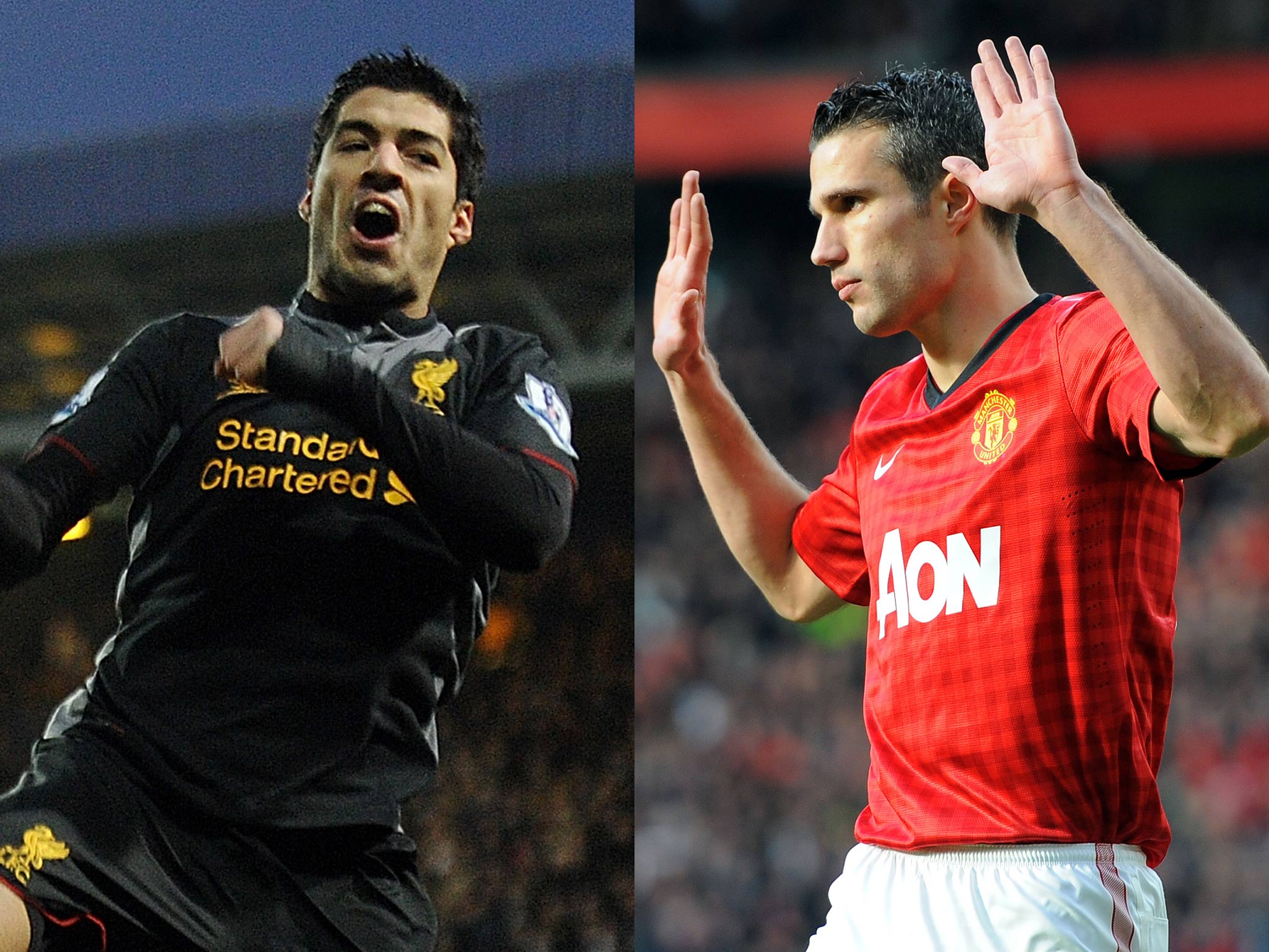 Luis Suarez and Robin van Persie