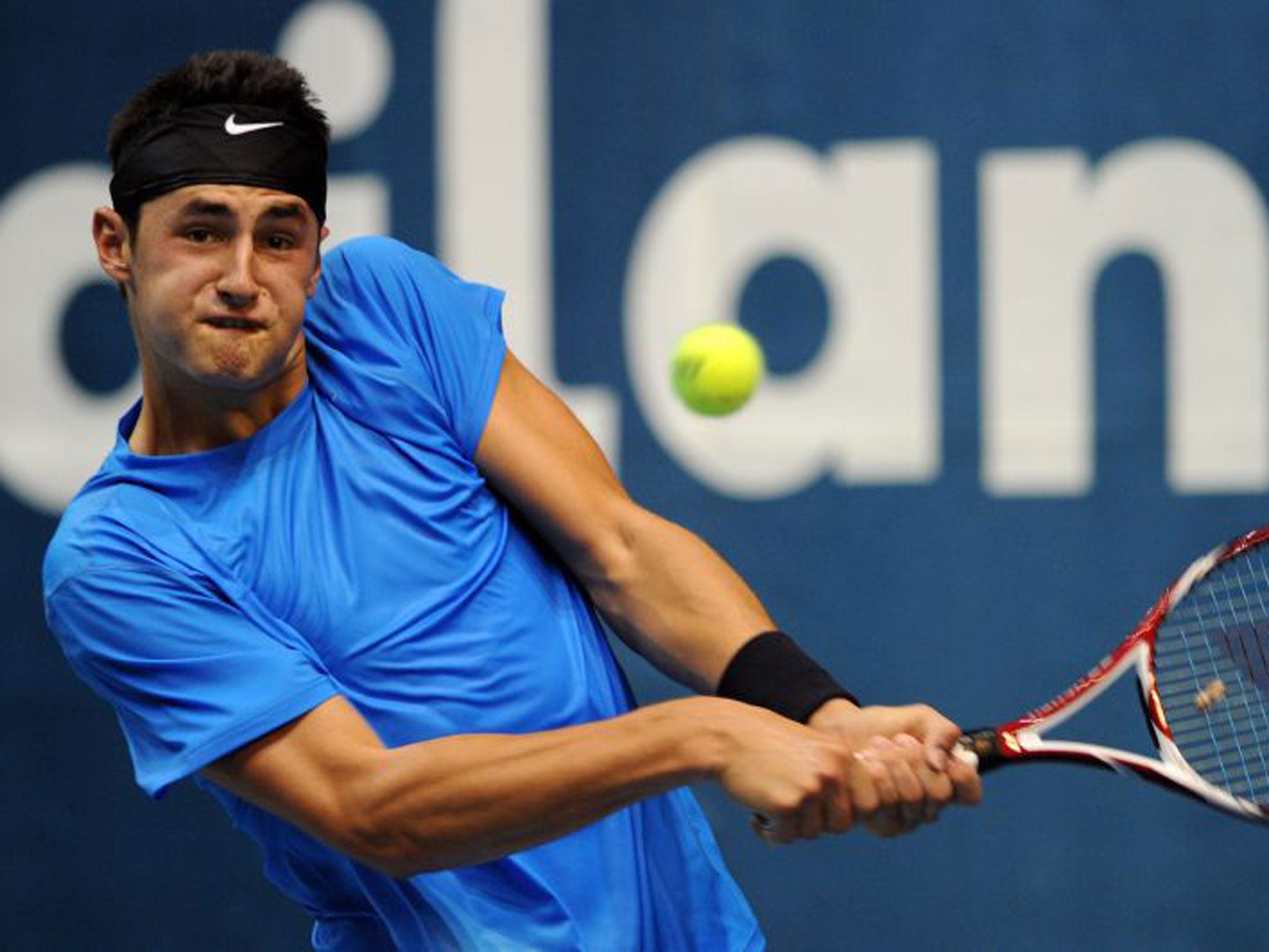 Bernard Tomic in action