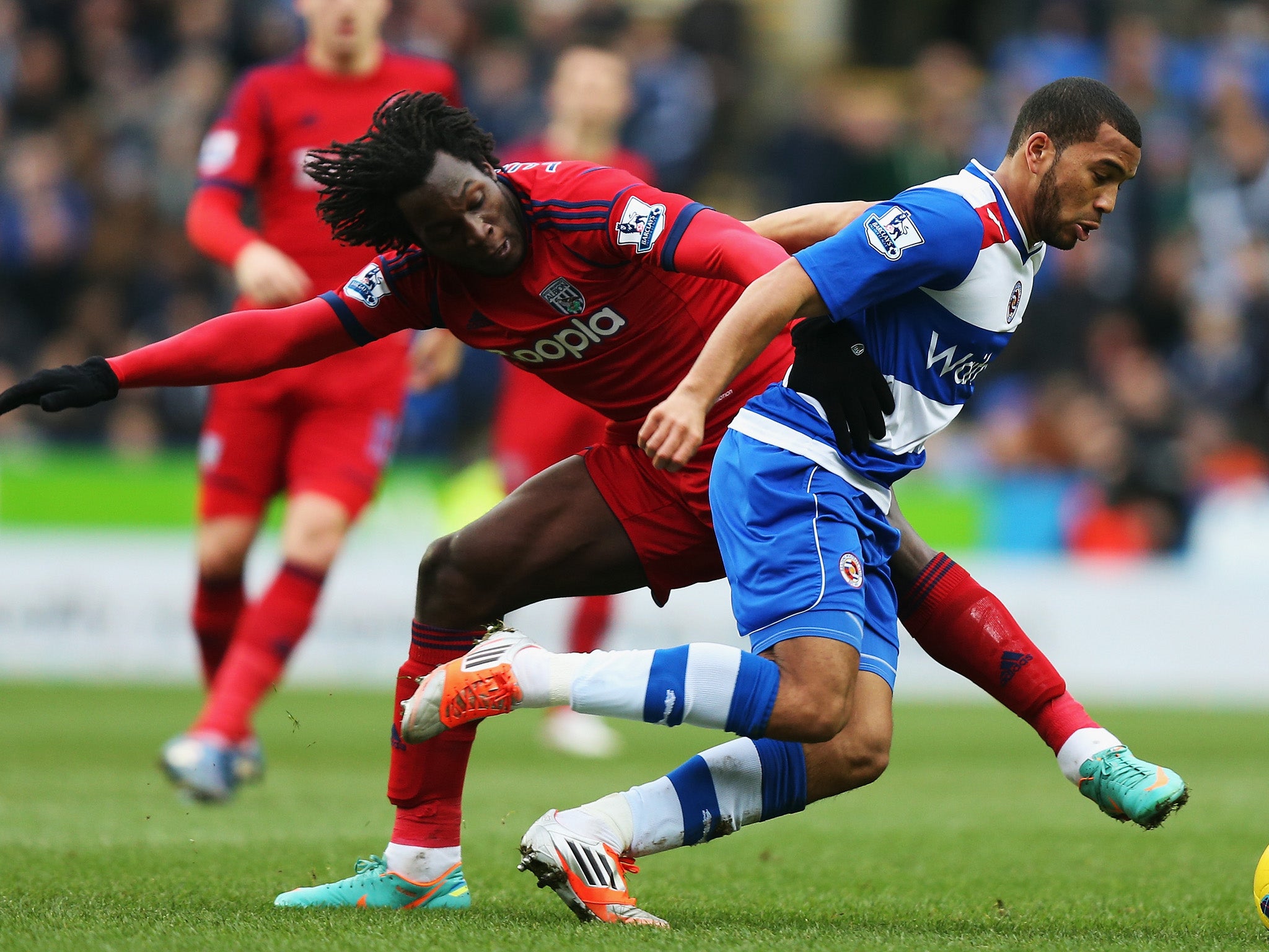 January 12, 2013: Romelu Lukaku's two goal brace for West Brom wasn't enough to secure victory for his side against Reading, who came back to win 3-2