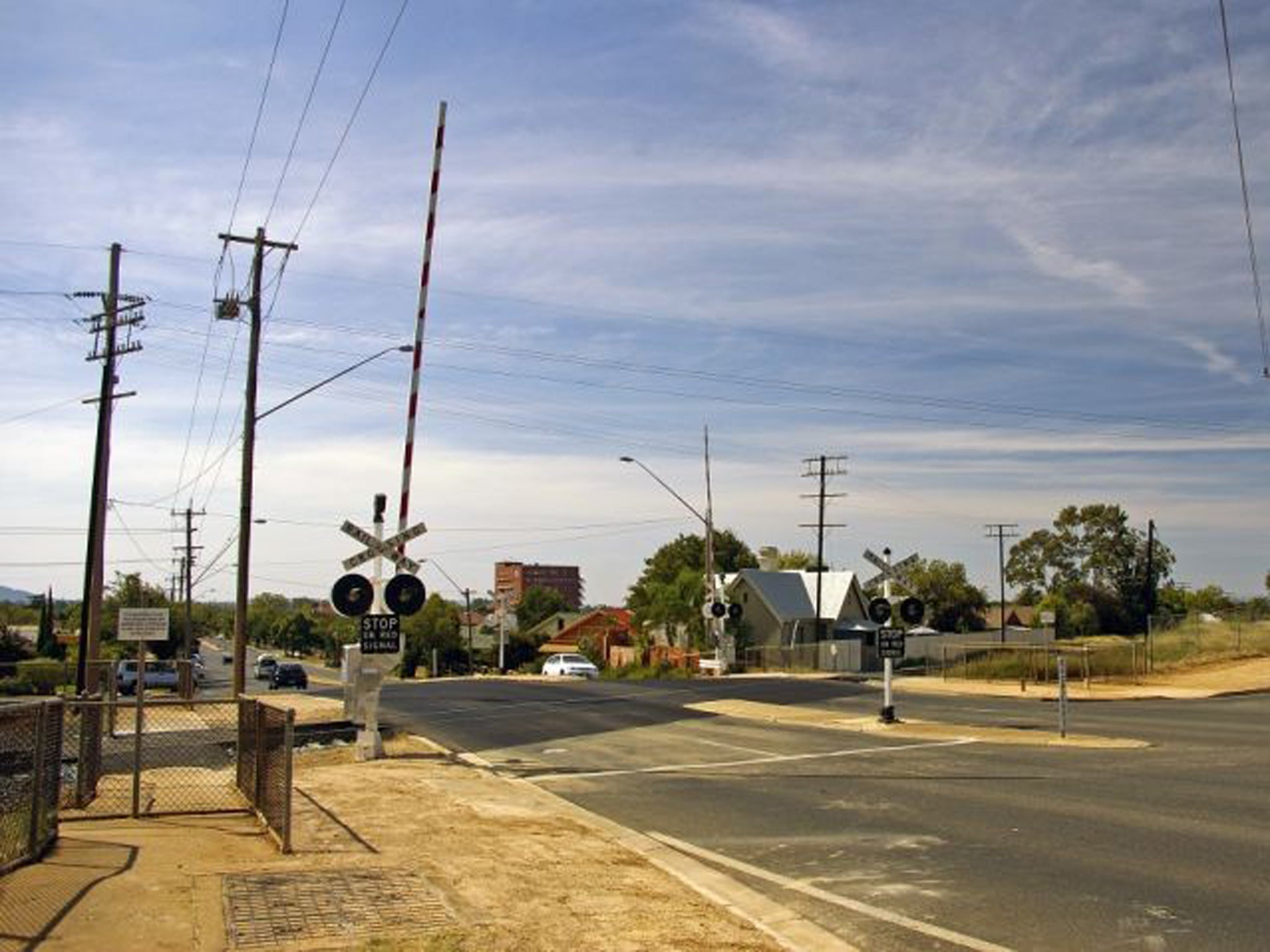 Bourke's dusty, broad streets are wide enough for the camel trains which used to transport bales of wool into town to turn around