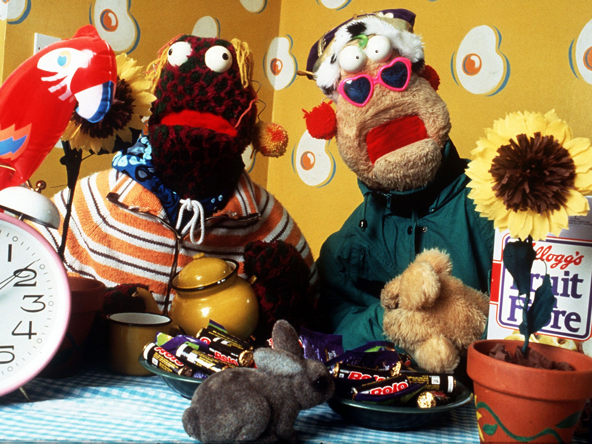 Zig and Zag, an Irish puppet duo performed by Mick O’Hara and Ciaran Morrison, were popular on Channel 4’s Big Breakfast