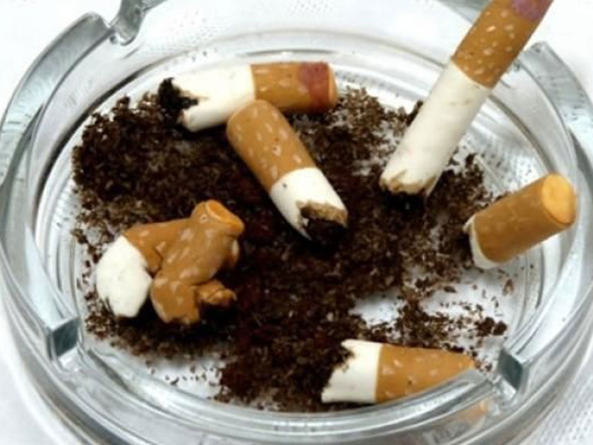 An edible ash tray, sold by Miss Cakehead, AKA Emma Thomas