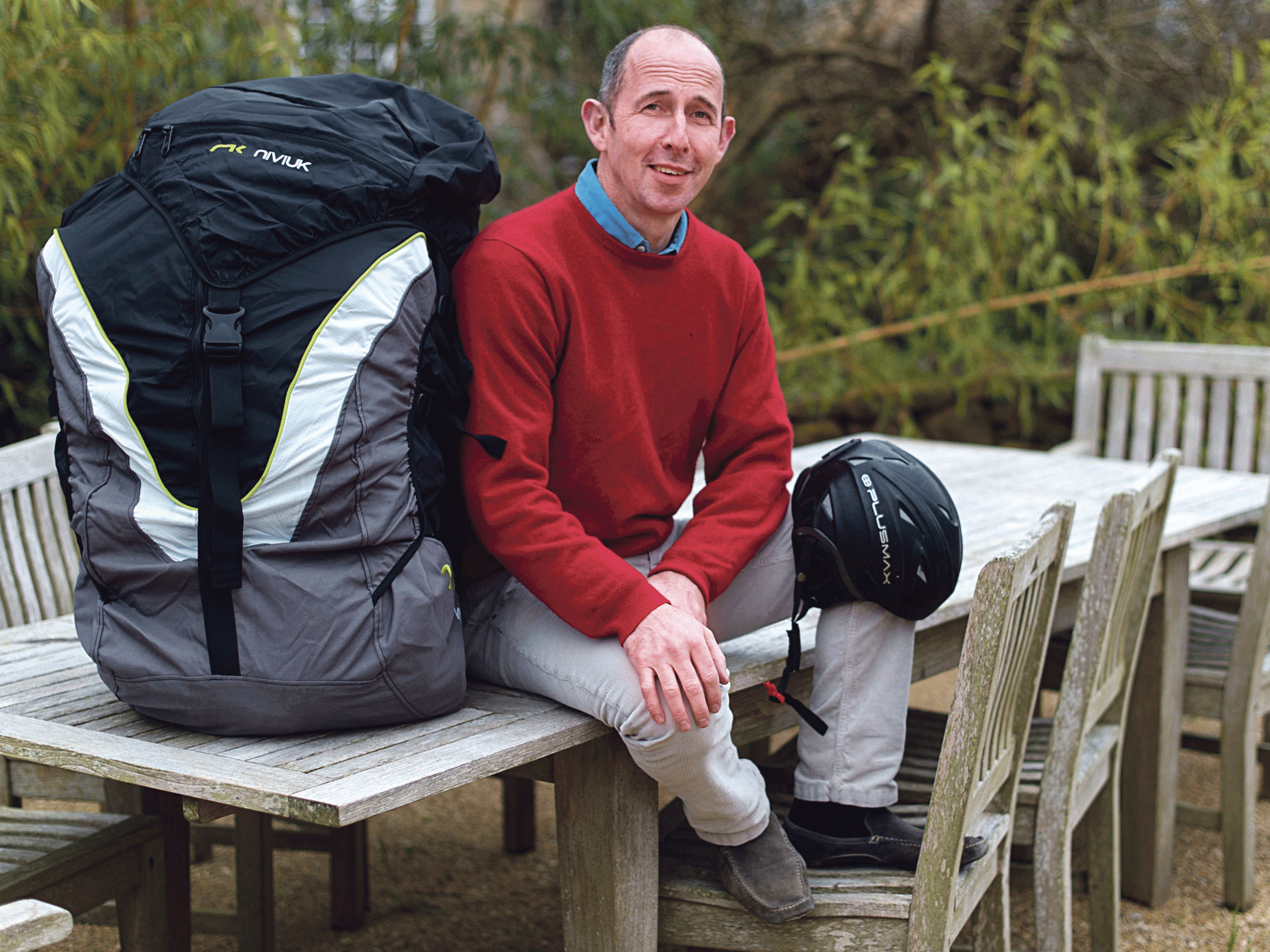 Lucky escape: Guy Anderson at home