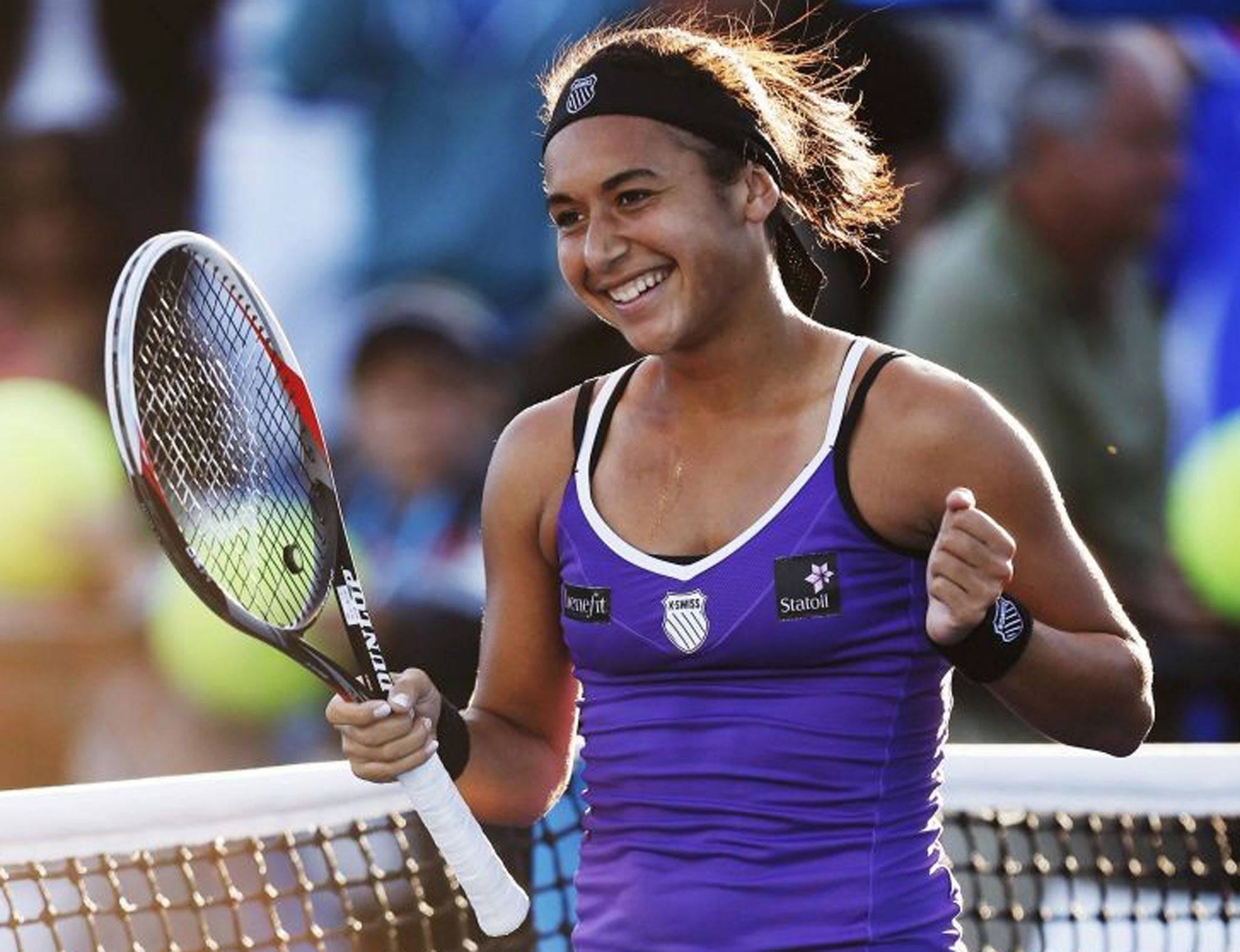 Heather Watson defeated Alexandra Cadantu in the first round