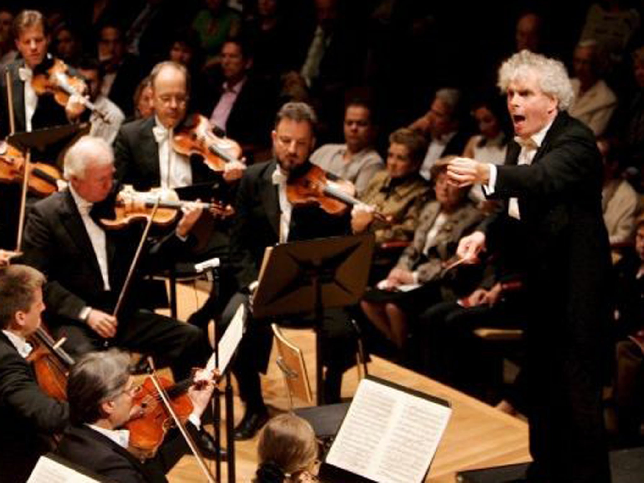 Sir Simon Rattle with the Berlin Philharmonic