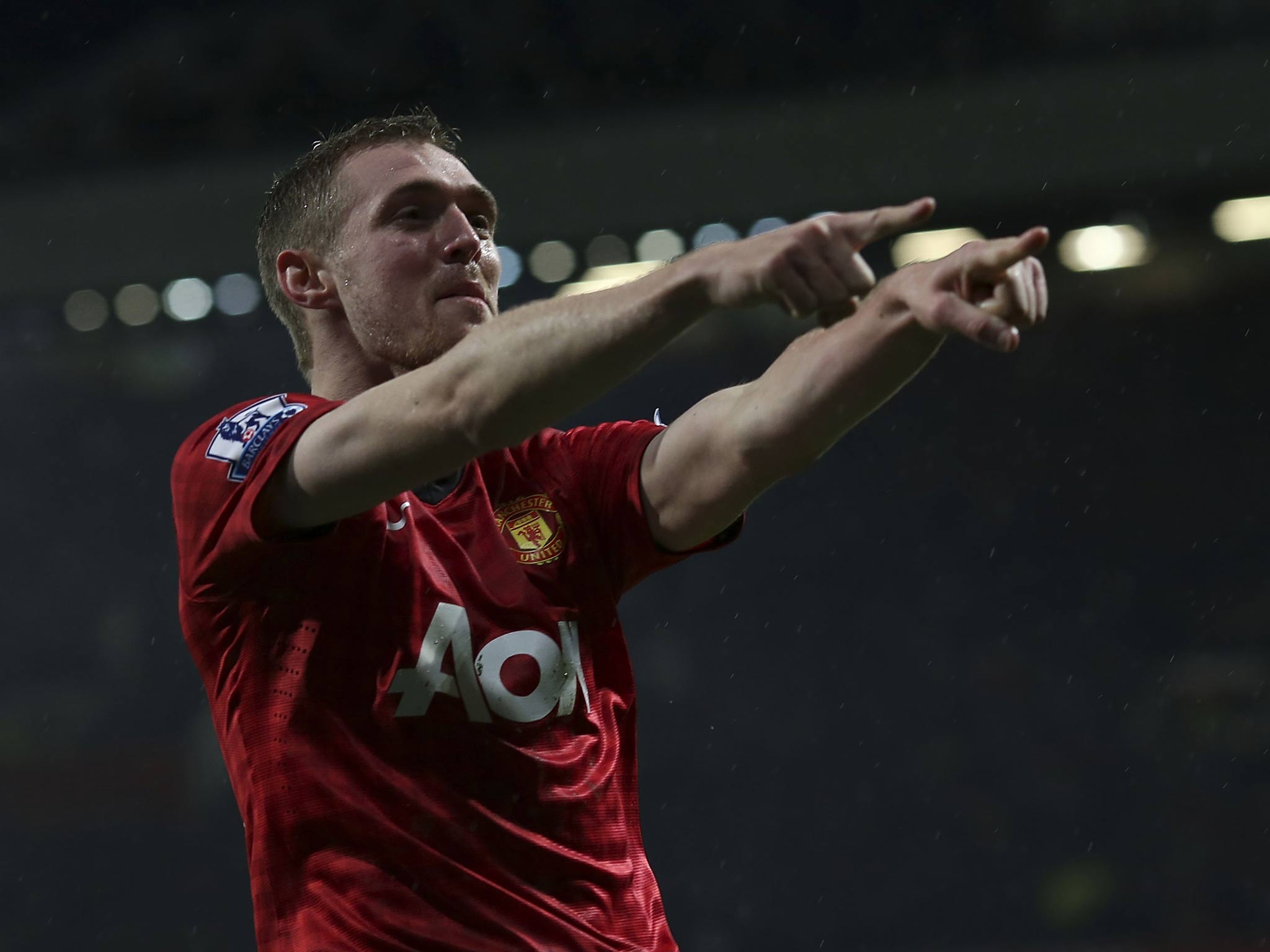 Manchester United midfielder Darren Fletcher