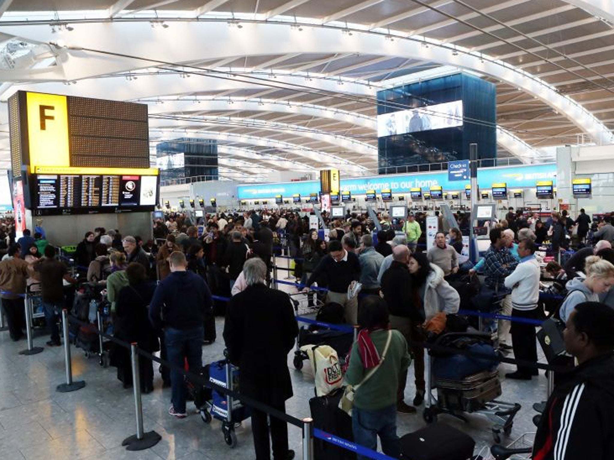 Passengers stranded in Terminal 5