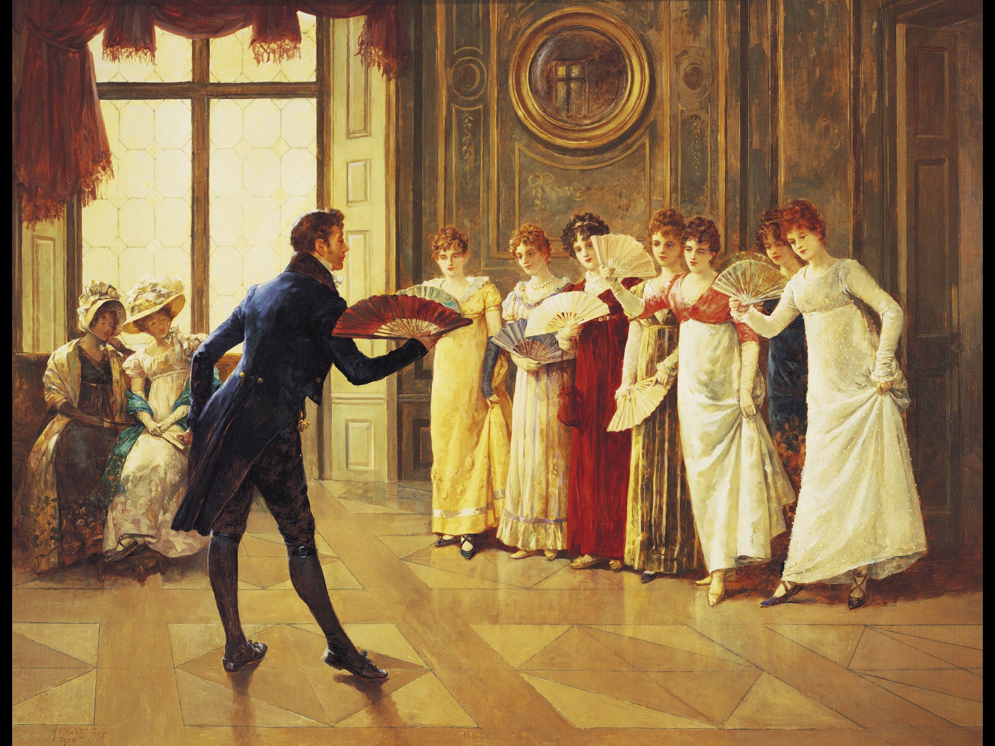 Decorum: Henry Gillard Glindoni’s Fan Flirtation is an exercise in etiquette, not manners