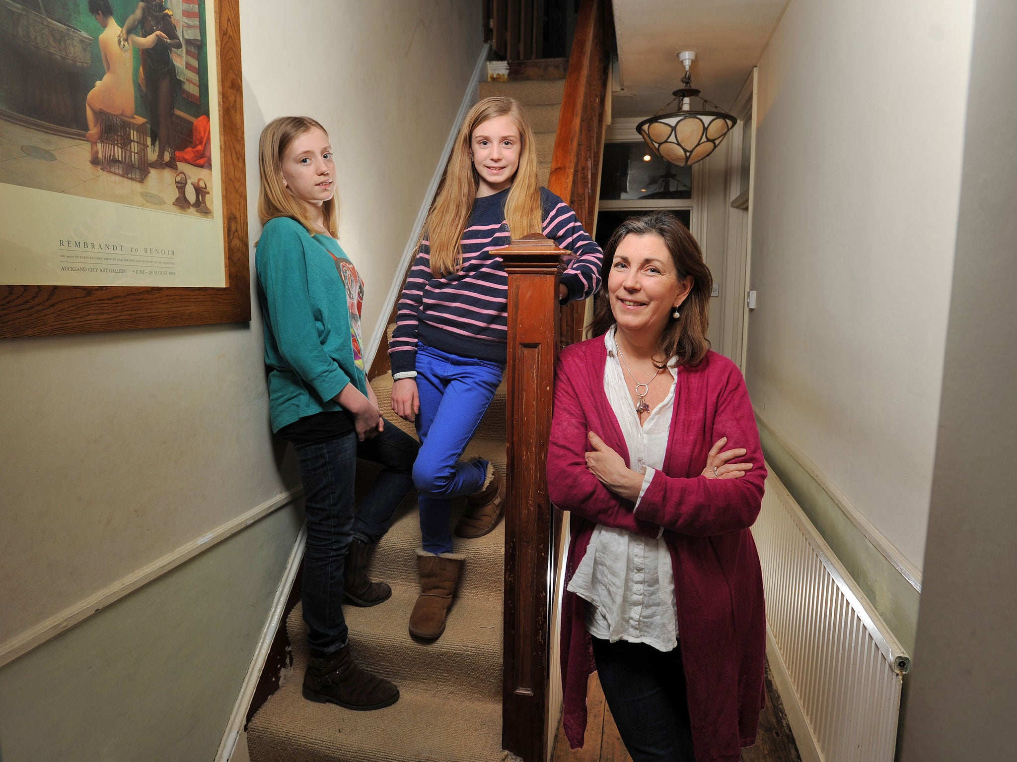 Lindsay Julian has three daughters: Emily is 24, Olivia (far left) is 14, and Amelia (centre) is 11: 'when my younger girls got close to the age where things got difficult with Emily, I thought: we’re going to do things differently this time round'