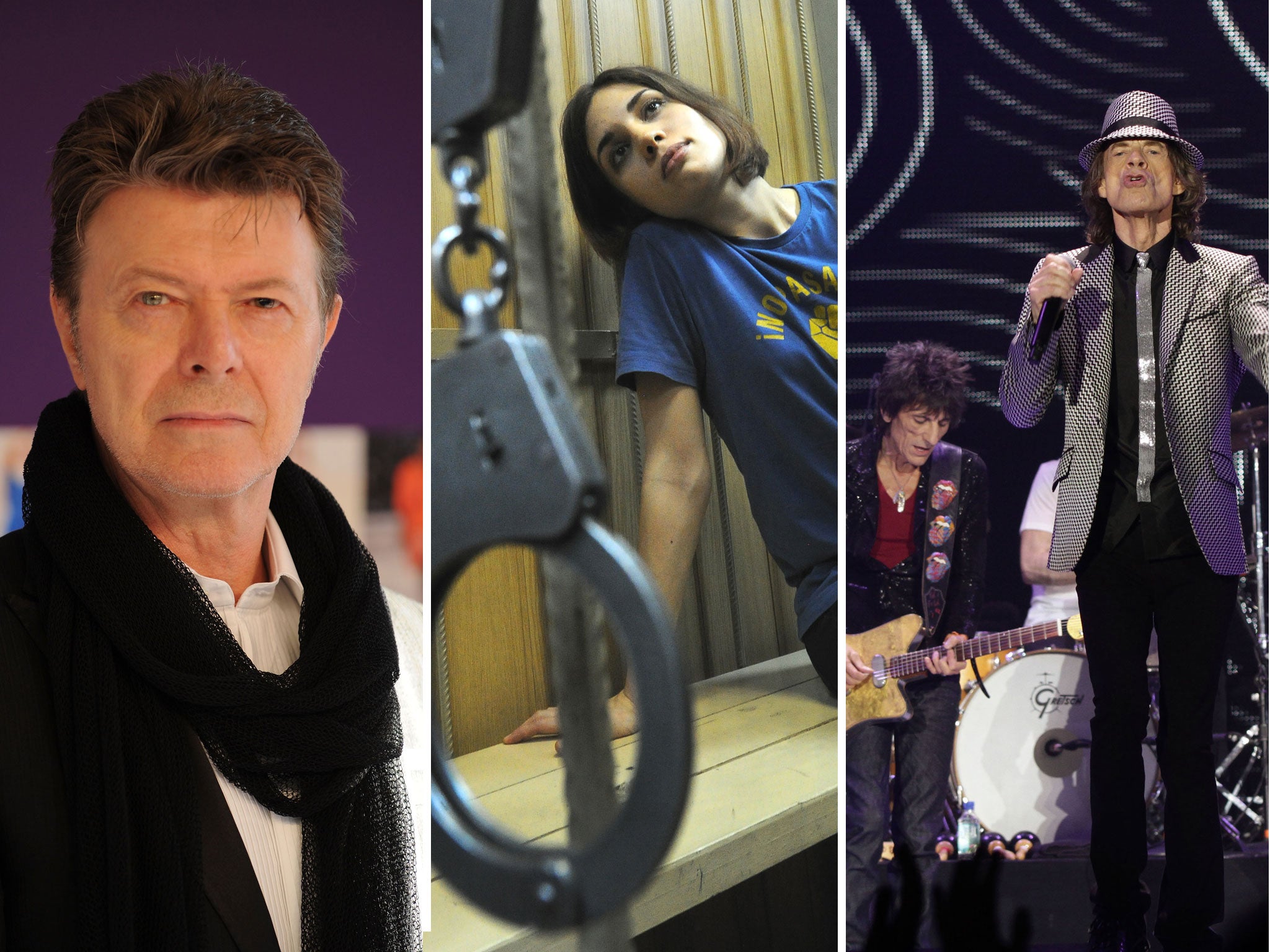 David Bowie, Pussy Riot and the Rolling Stones have all been nominated for NME awards