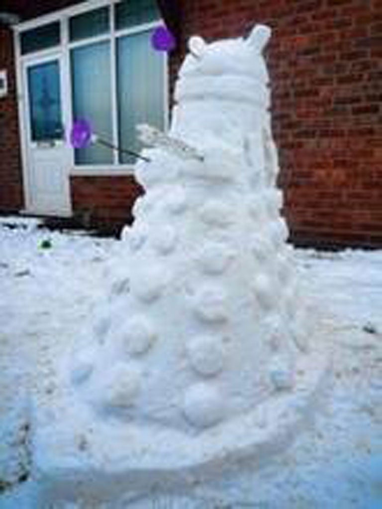 Snow Dalek - Every feeling removed except for hating +0° weather