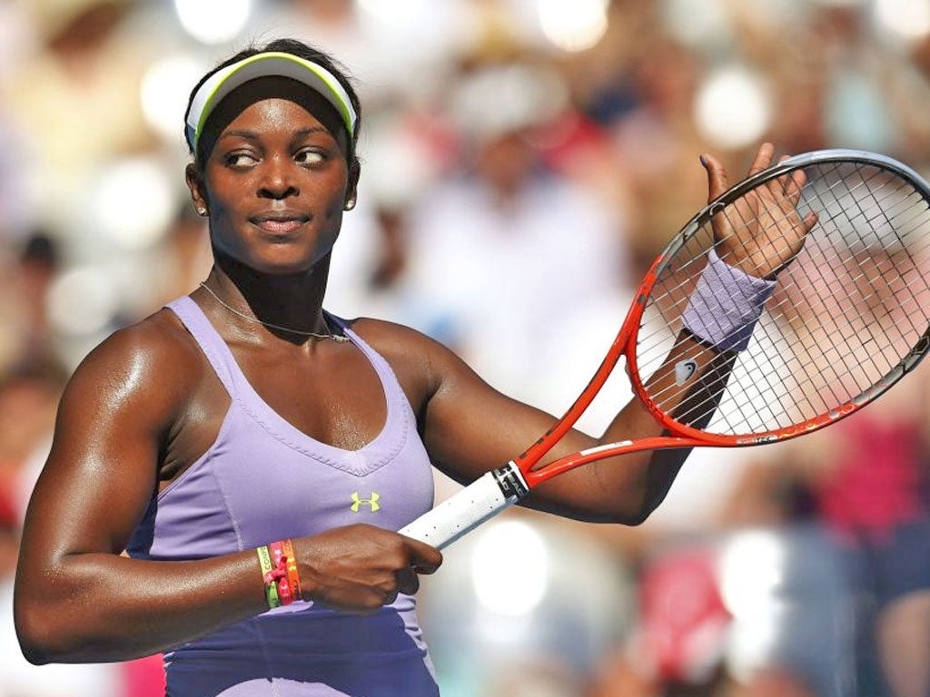 Sloane Stephens: The 19-year-old American has reached her first quarter-final at a Grand Slam