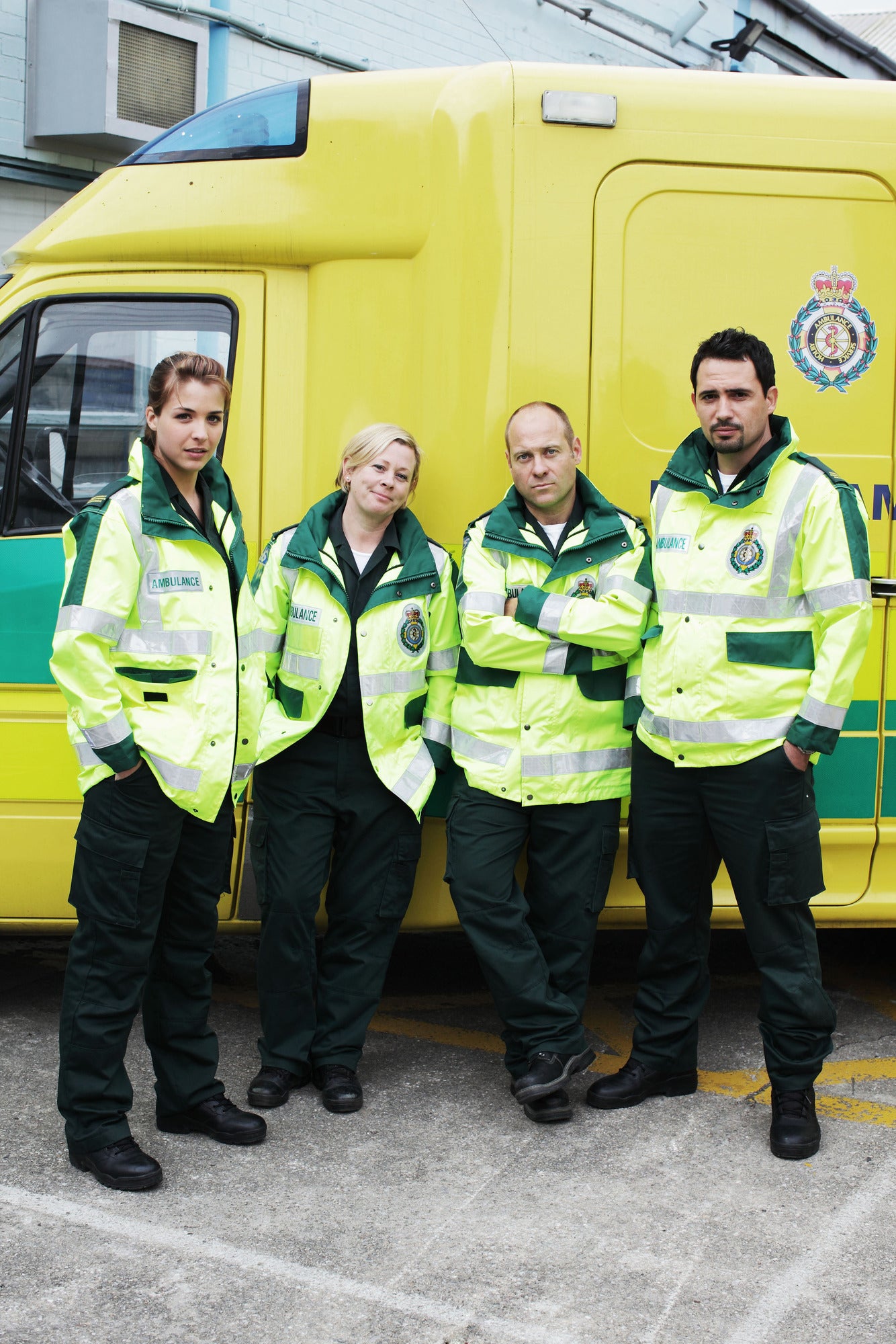L-R Omar Nasri ( DHAFER L'ABIDINE) , Jeff Collier (MATT BARDOCK), Kathleen 'Dixie' Dixon (JANE HAZLEGROVE), Tamzin Bayle (GEMMA ATKINSON)