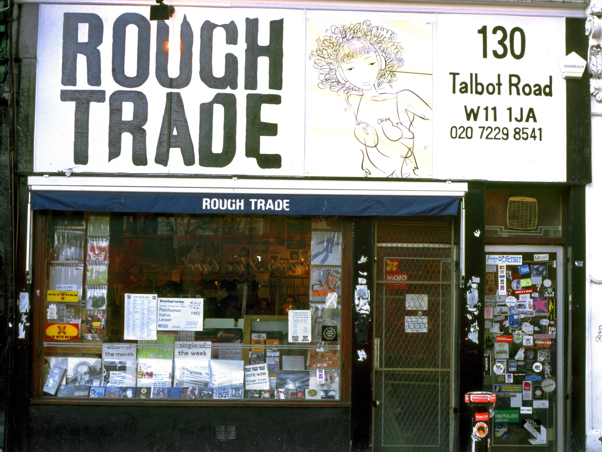 The Rough Trade store on Tolbert Road, west London