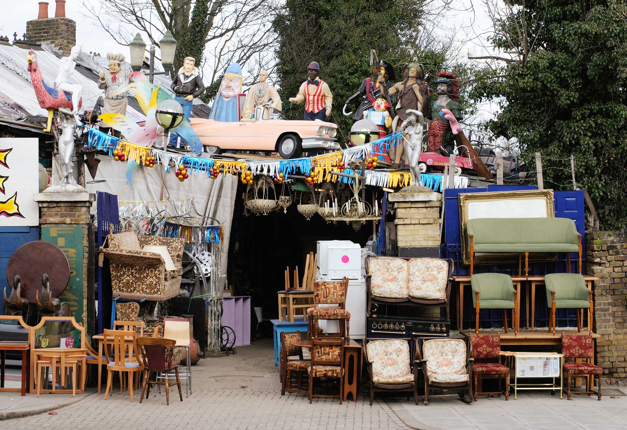 Reclamation projects: It helps to have a plan as to the sort of objects you're looking for before entering junk shops such as Aladdin's Cave in London