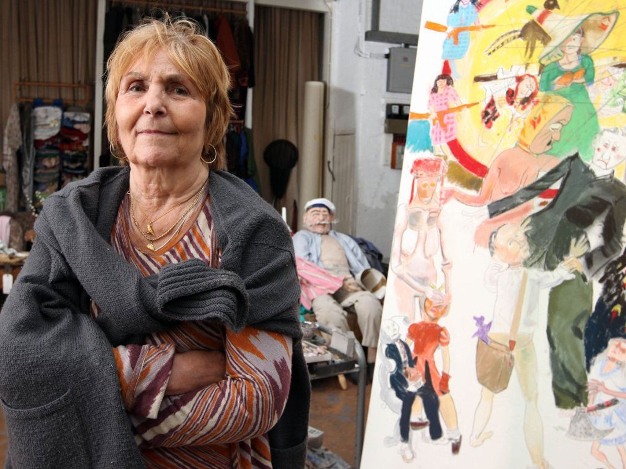 Paula Rego in her London studio