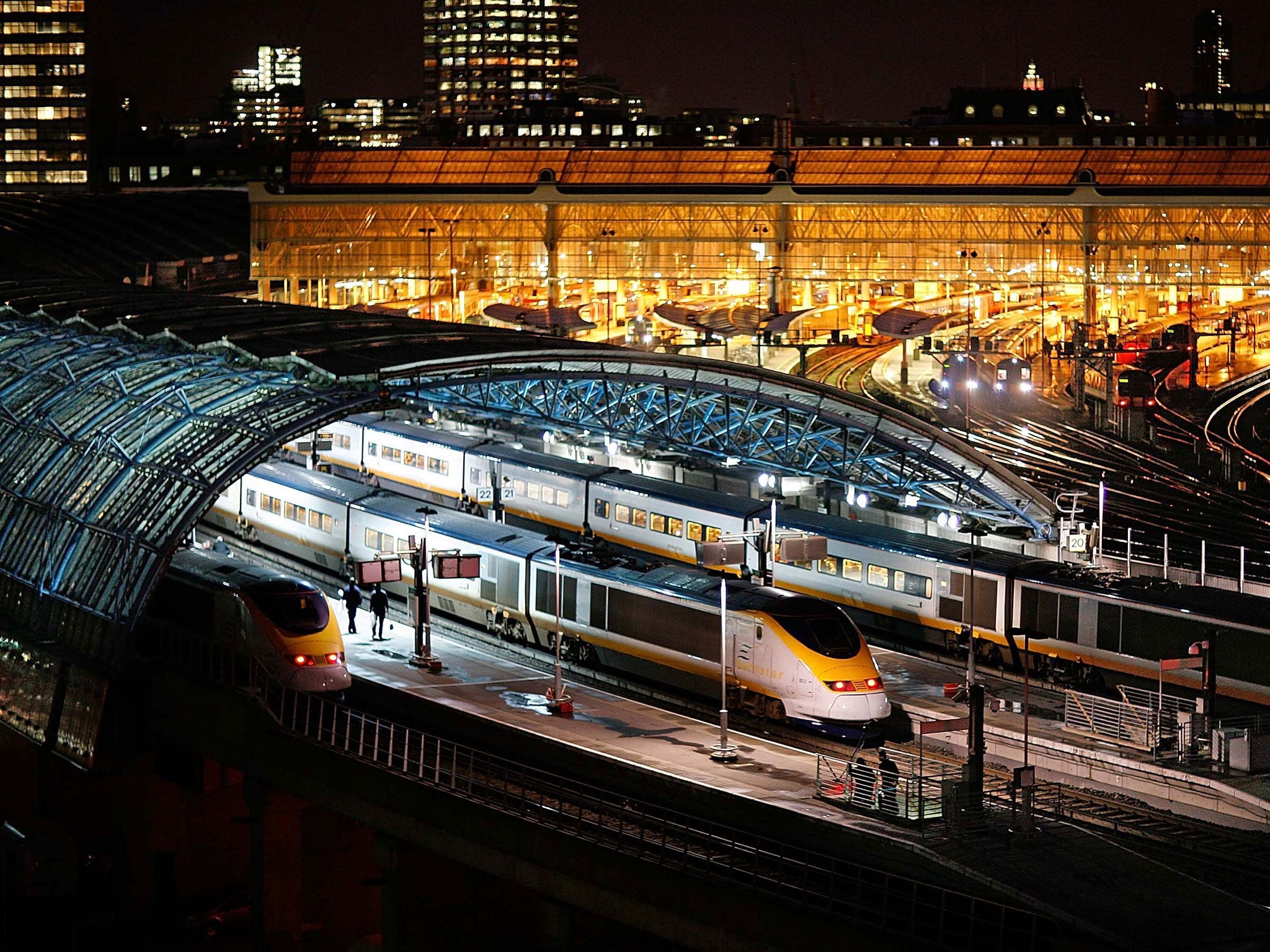 The HS1 line runs from St Pancras until it goes underground in Kent